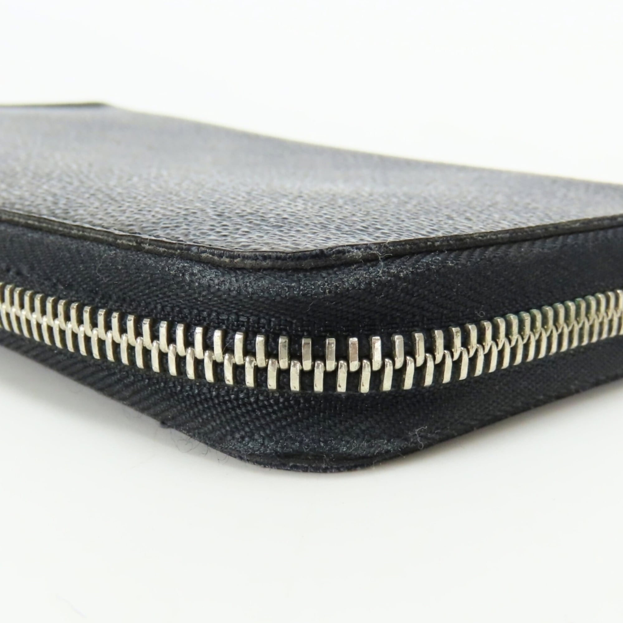 Louis Vuitton Black Gray Damier Graphite Leather Long Wallet