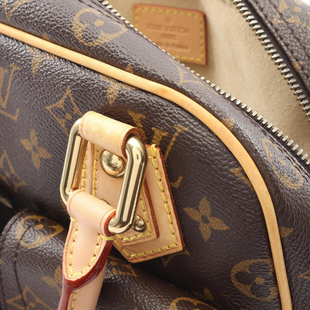 Louis Vuitton Brown Coated Canvas Leather Handbag