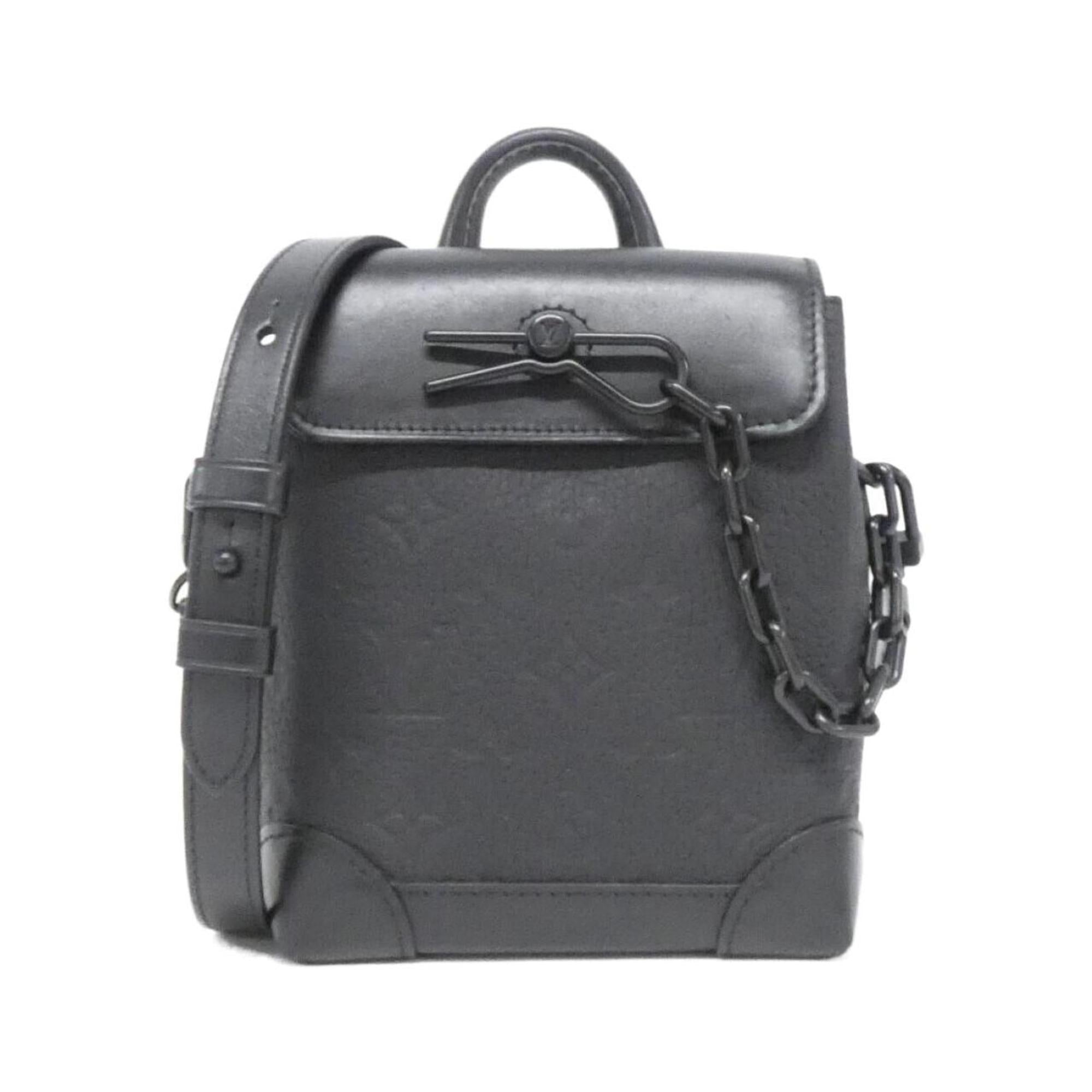 Louis Vuitton Black Leather Shoulder Bag