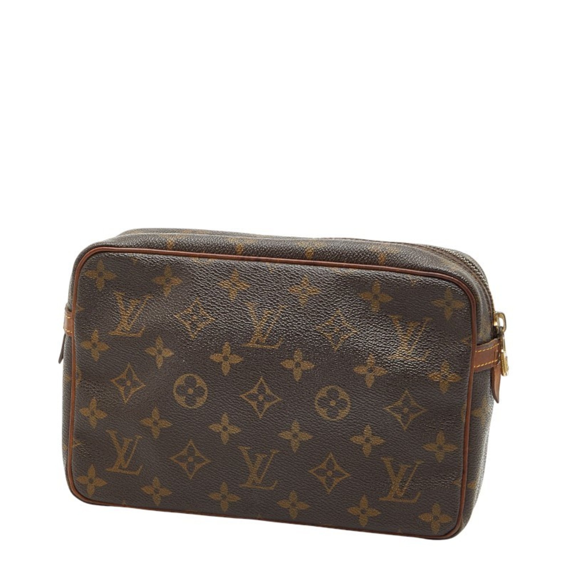 Louis Vuitton Brown Pvc Leather Briefcase