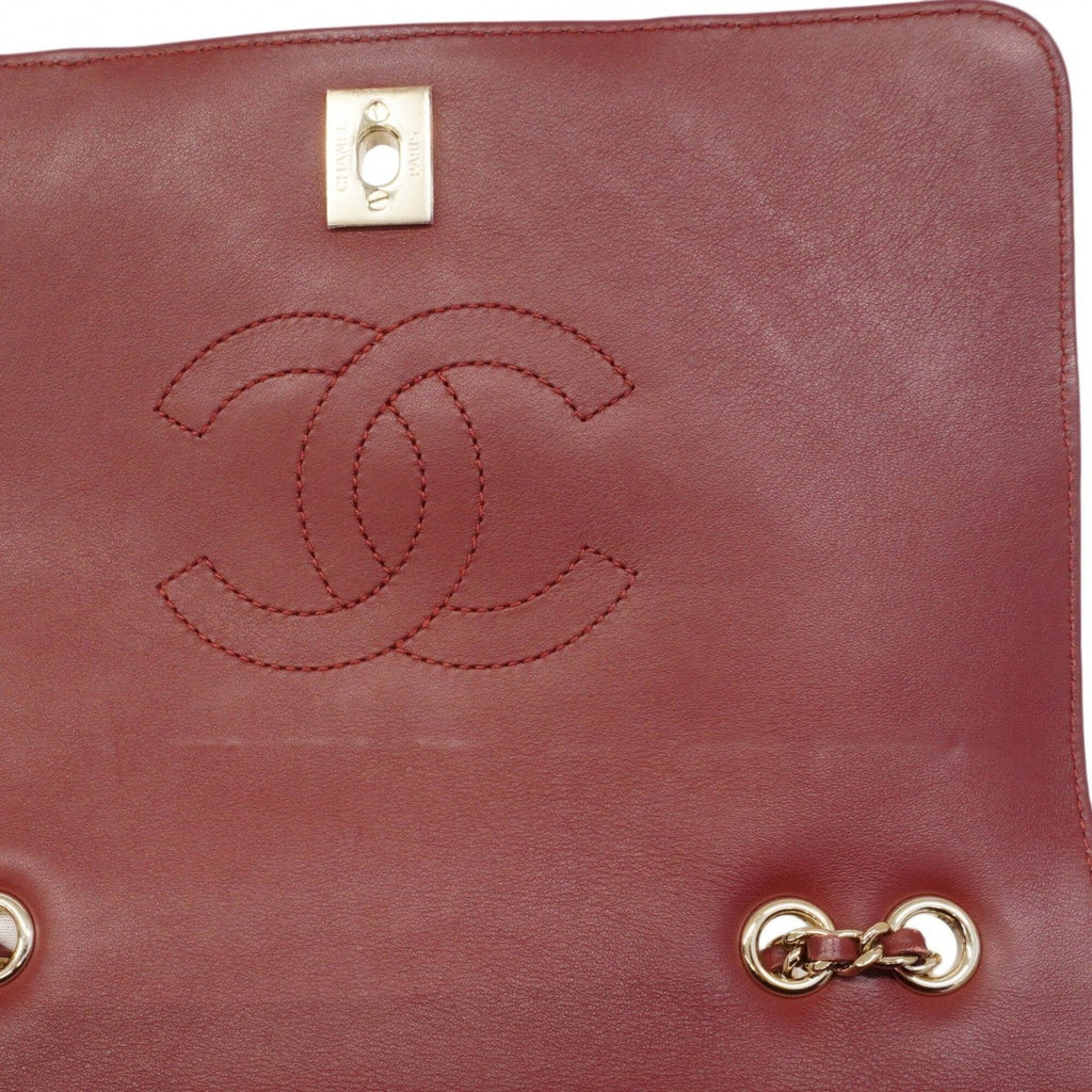 Chanel Bordeaux Leather Shoulder Bag