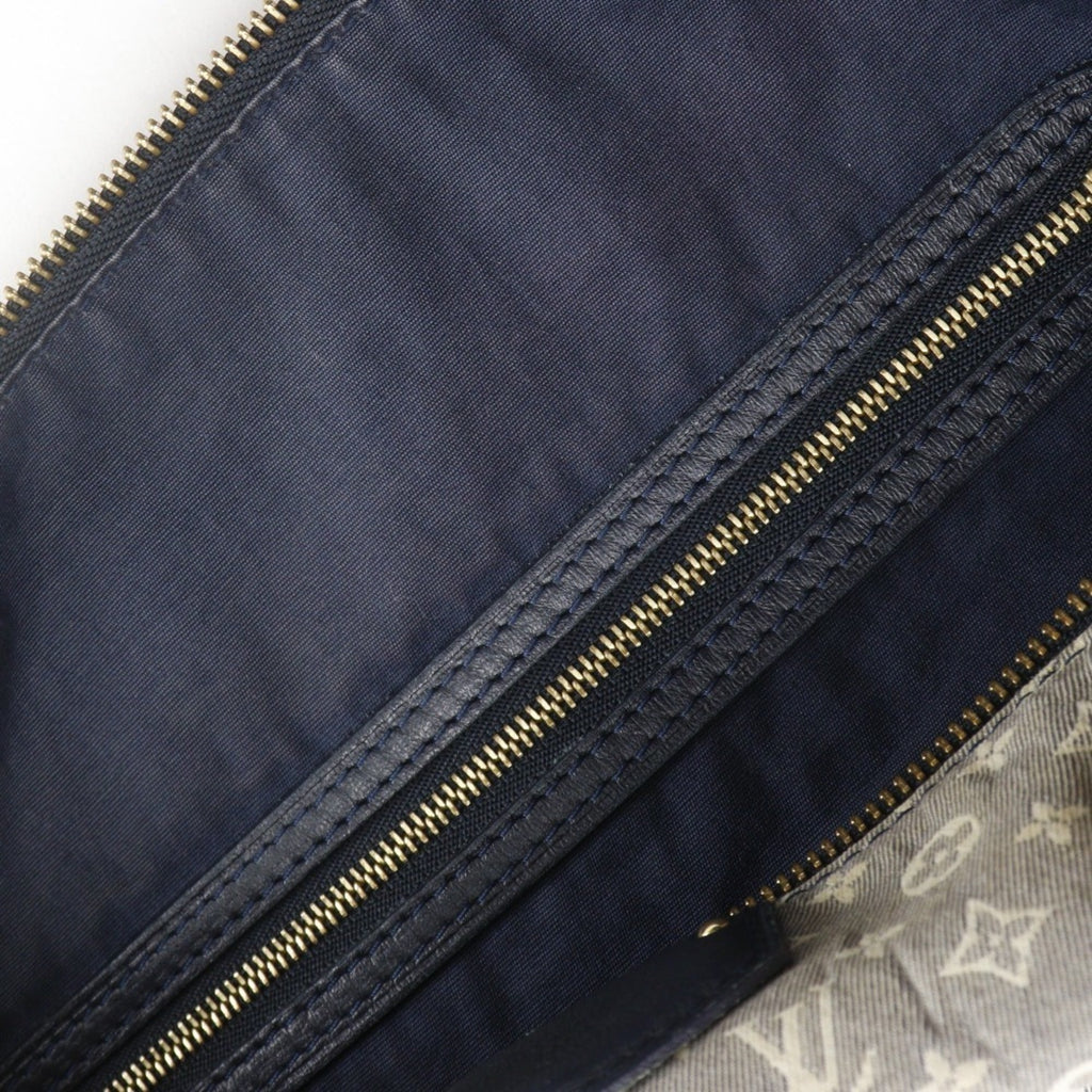 Louis Vuitton Gray Navy Canvas Shoulder Bag Tote Bag