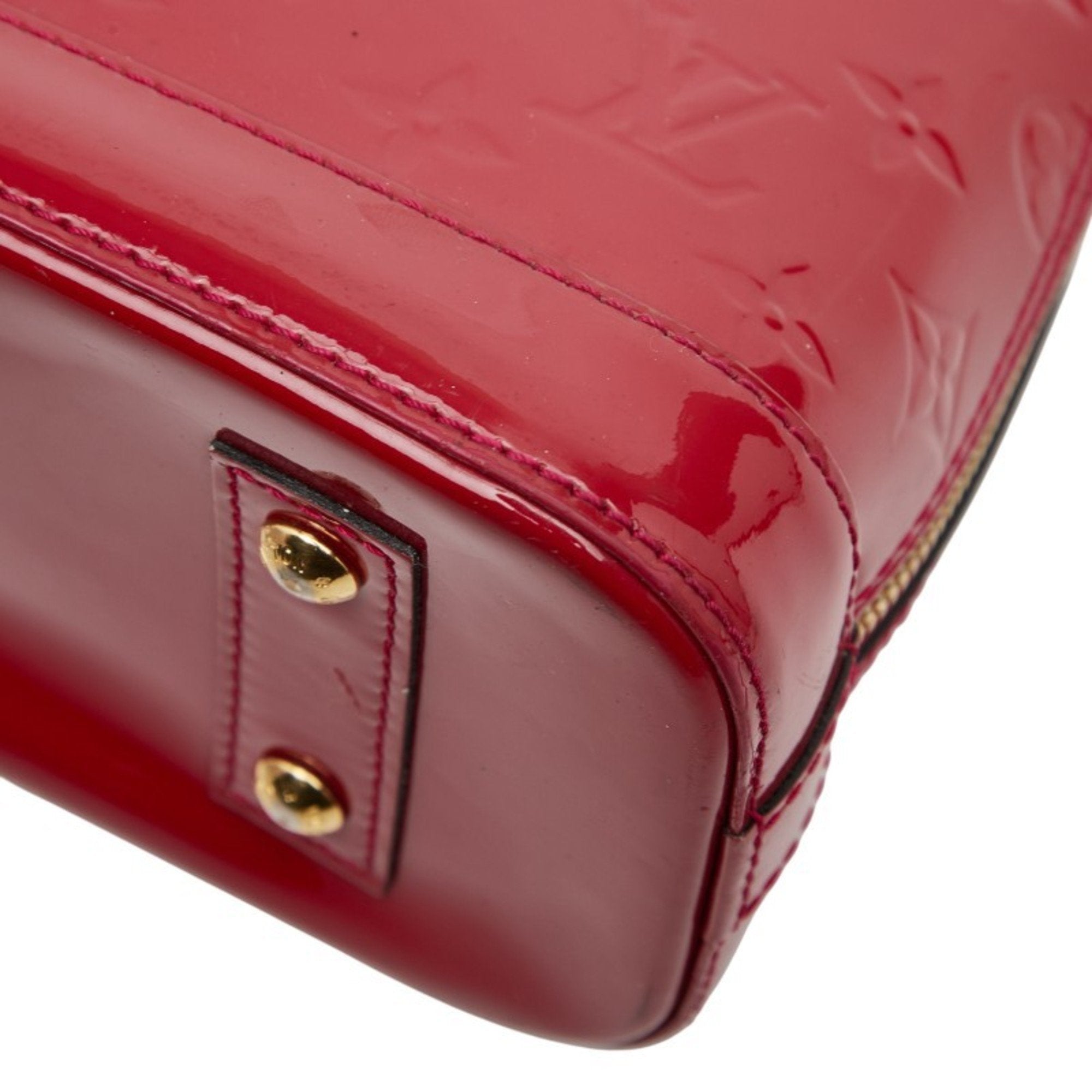 Louis Vuitton Pomme D'amour Red Color Patent Leather Handbag Shoulder Bag