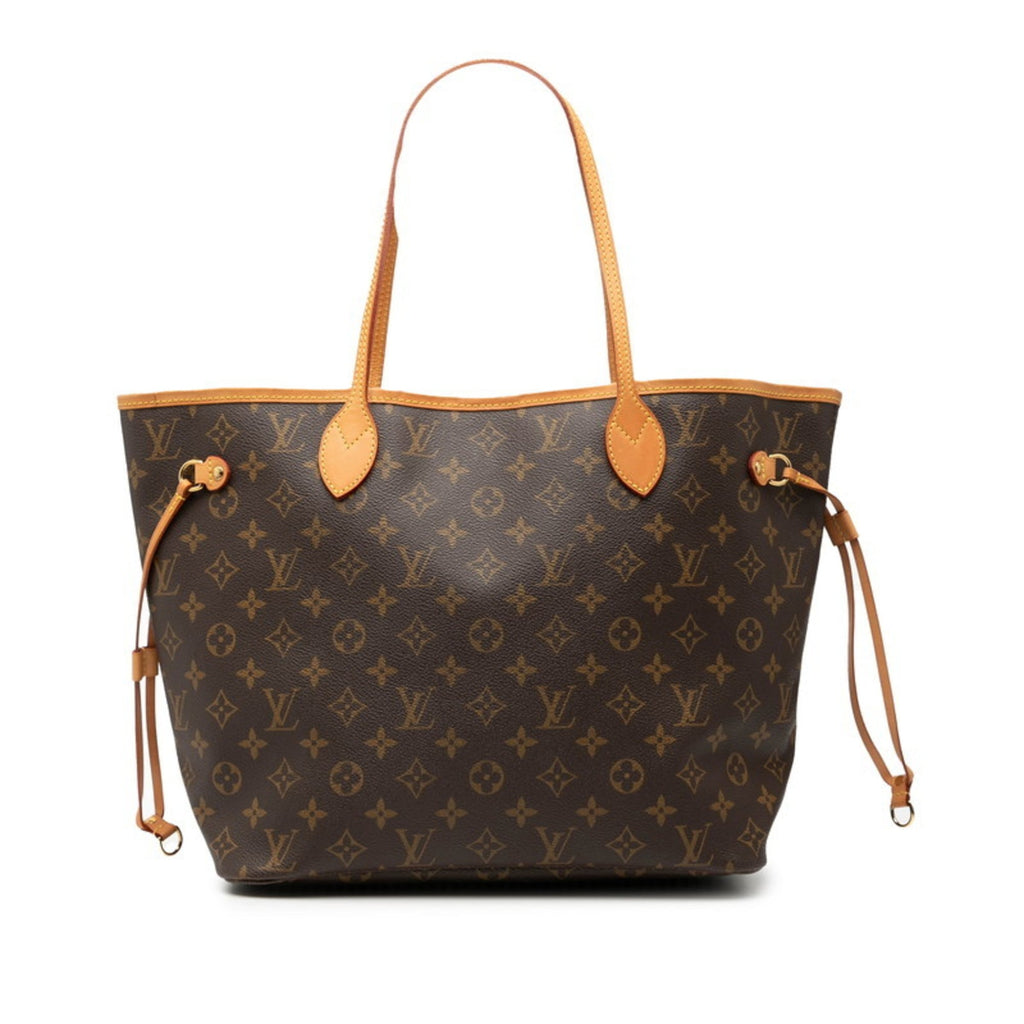 Louis Vuitton Brown Pvc Leather Shoulder Bag Tote Bag