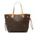 Louis Vuitton Brown Pvc Leather Shoulder Bag Tote Bag