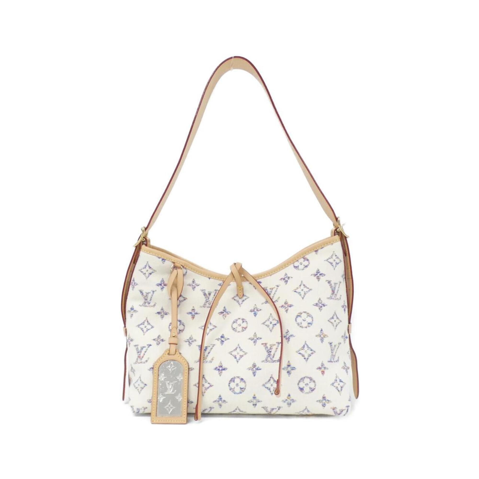 Louis Vuitton Multi-Color White Jacquard Canvas Shoulder Bag