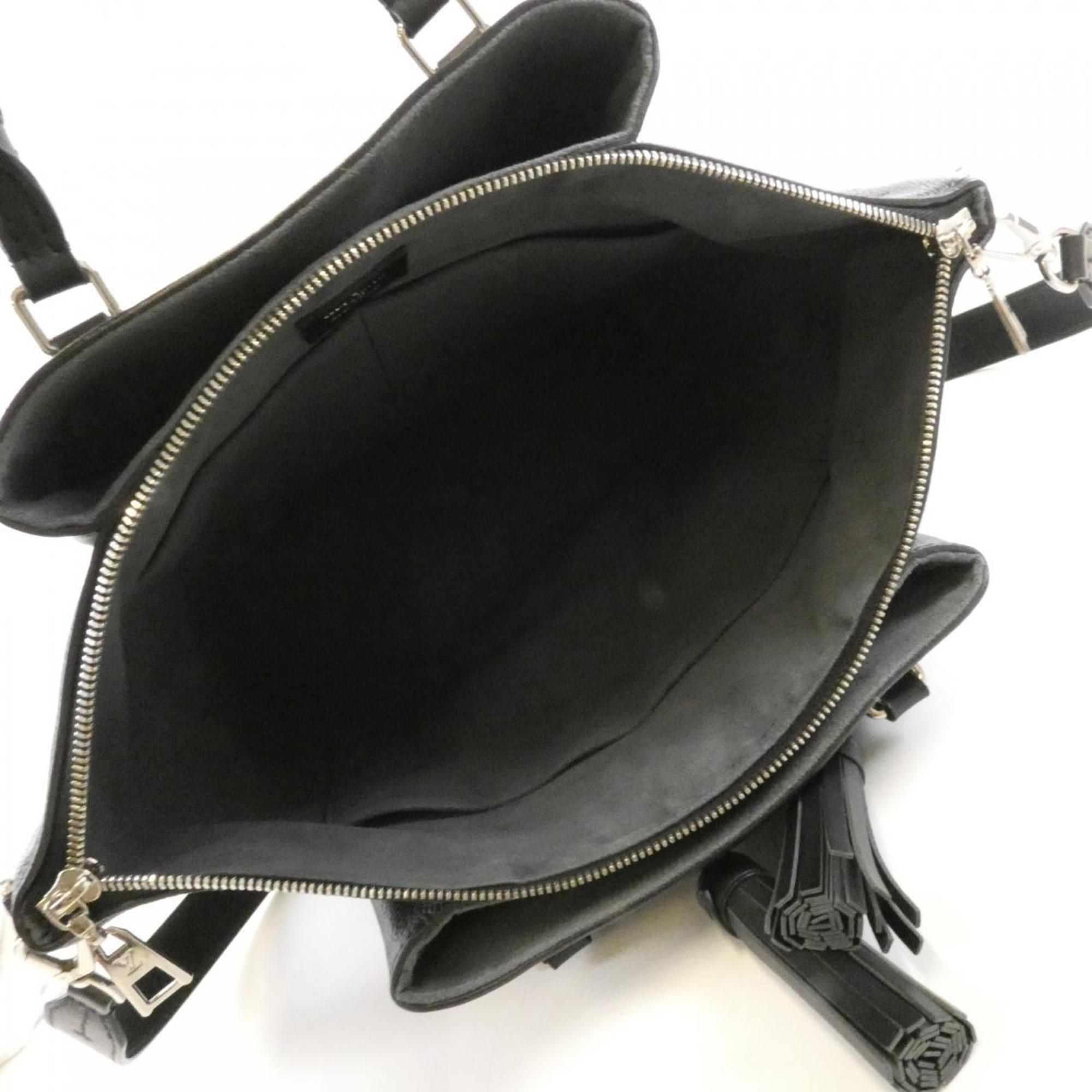 Louis Vuitton Black Leather Handbag