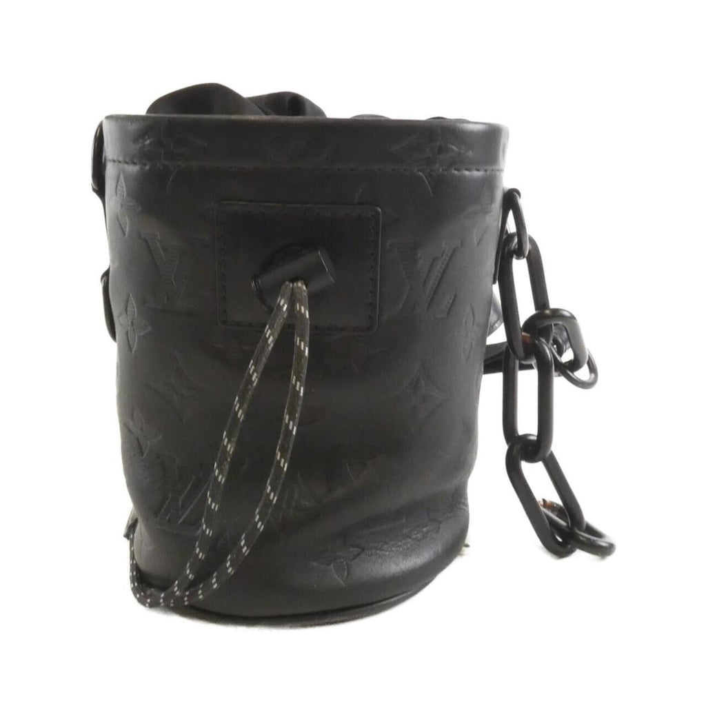 Louis Vuitton Black Leather Shoulder Bag