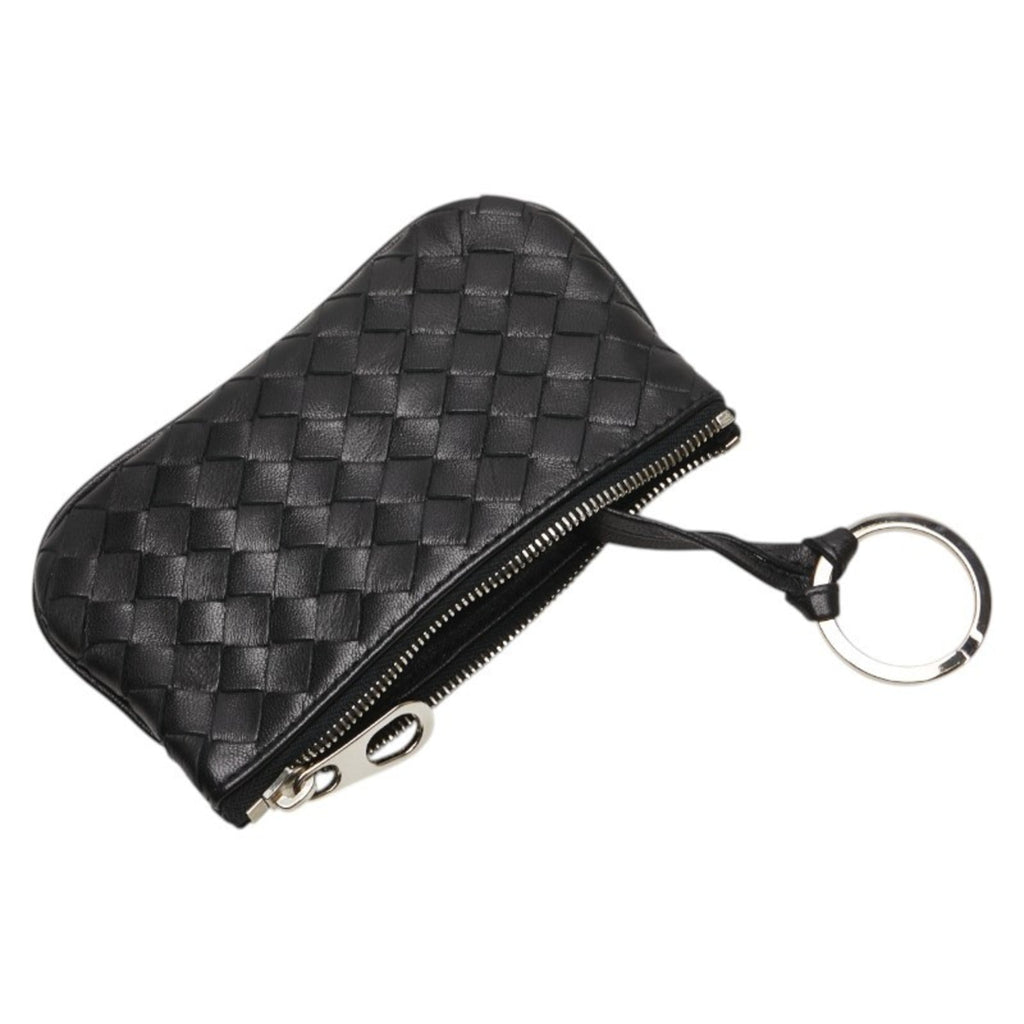 Bottega Veneta Black Leather Coin Purse/Coin Case