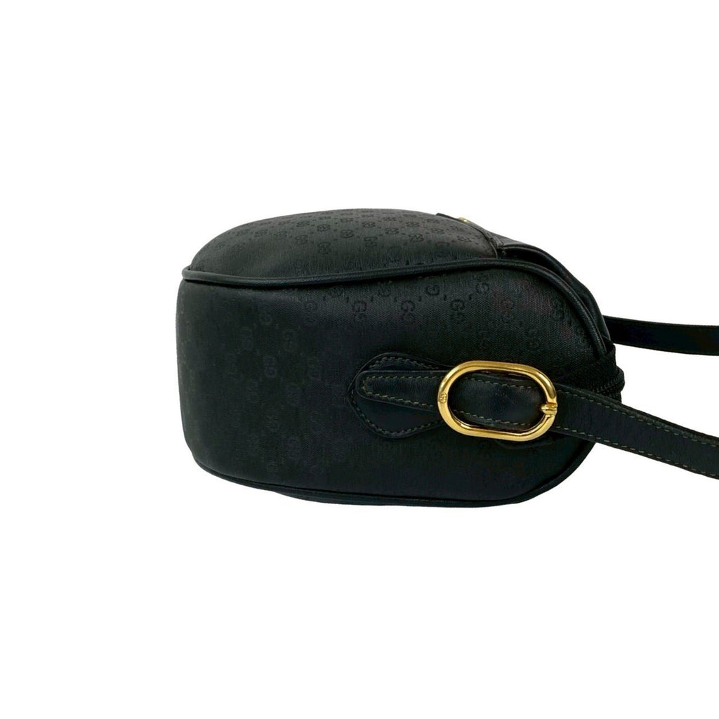 Gucci Black Leather Pvc Pochette Shoulder Bag (Pre-Owned)