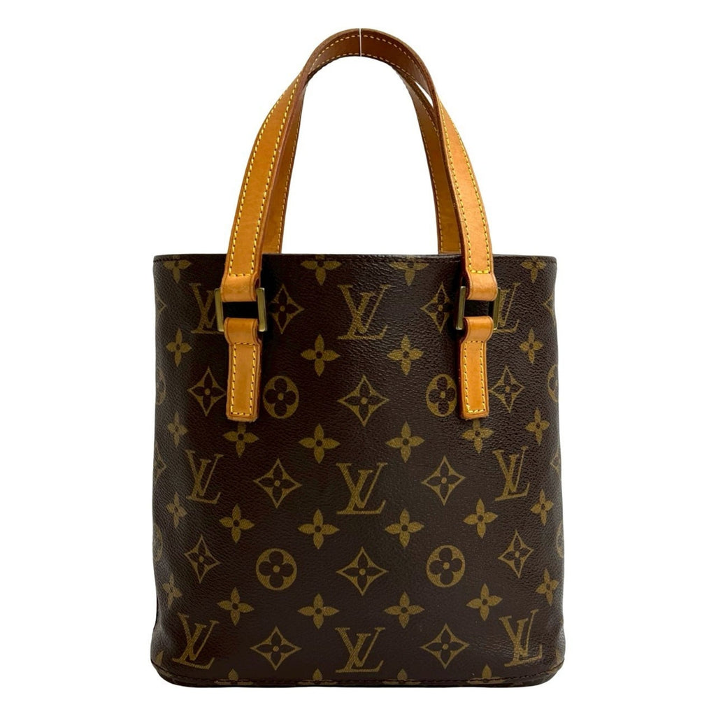 Louis Vuitton Brown Leather Pvc Handbag Tote Bag