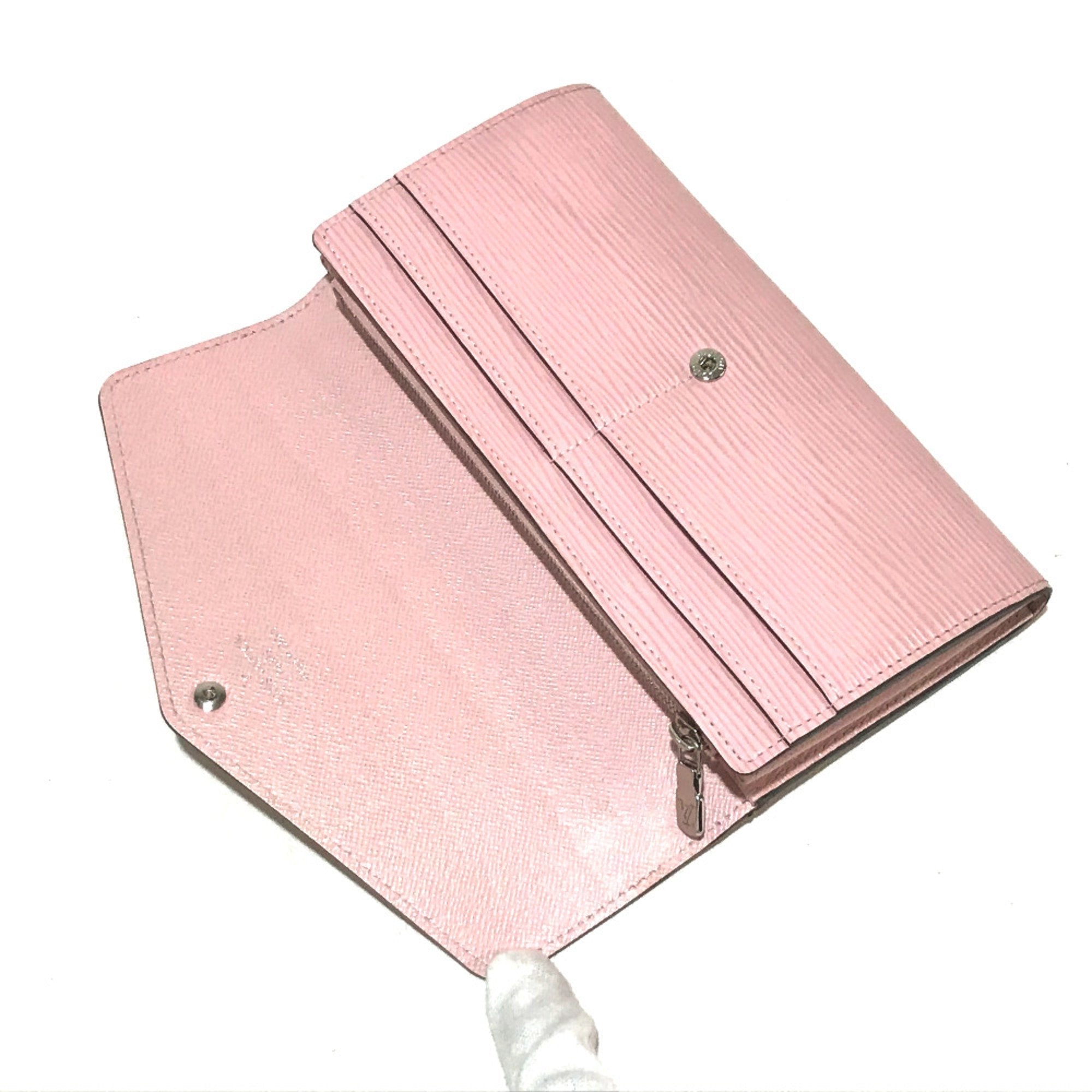 Louis Vuitton Pink Leather Wallet