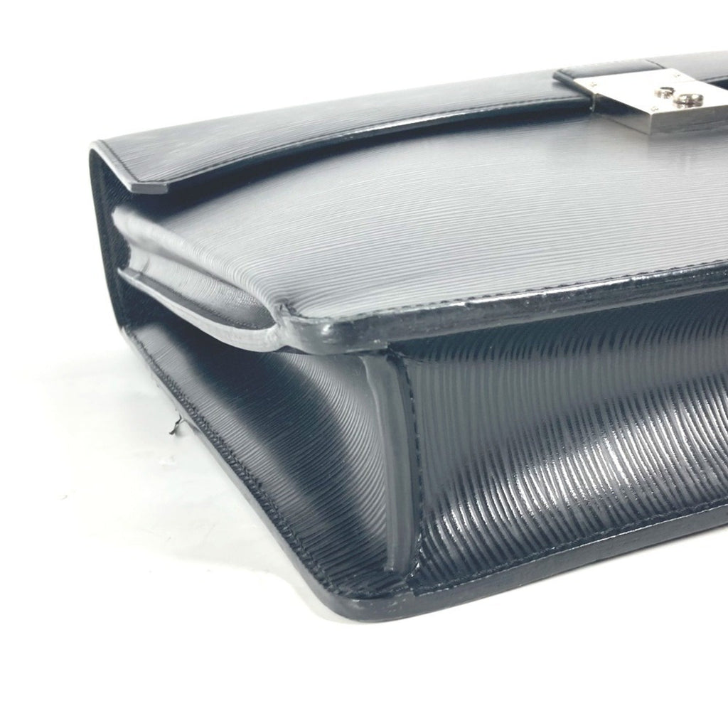 Louis Vuitton Black Noir Epi Leather Briefcase Handbag