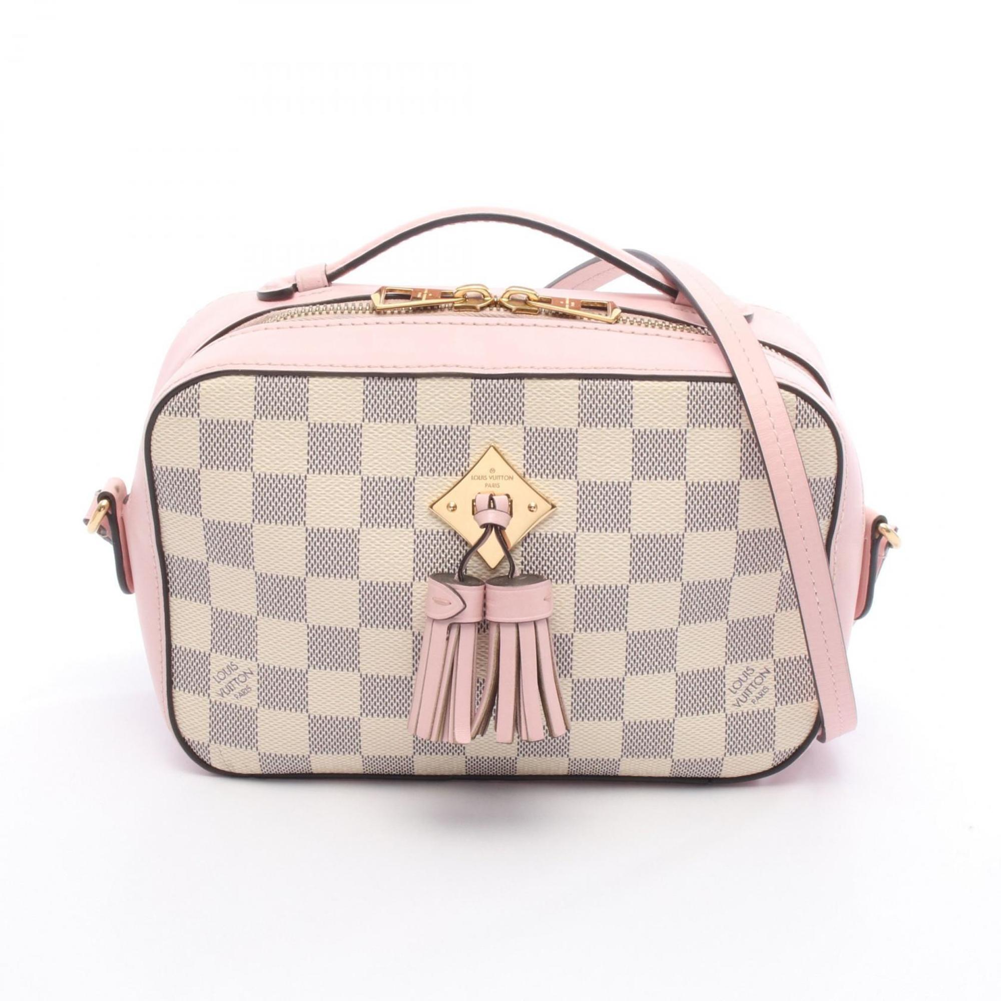 Louis Vuitton Damier Azur Pink White Coated Canvas Shoulder Bag