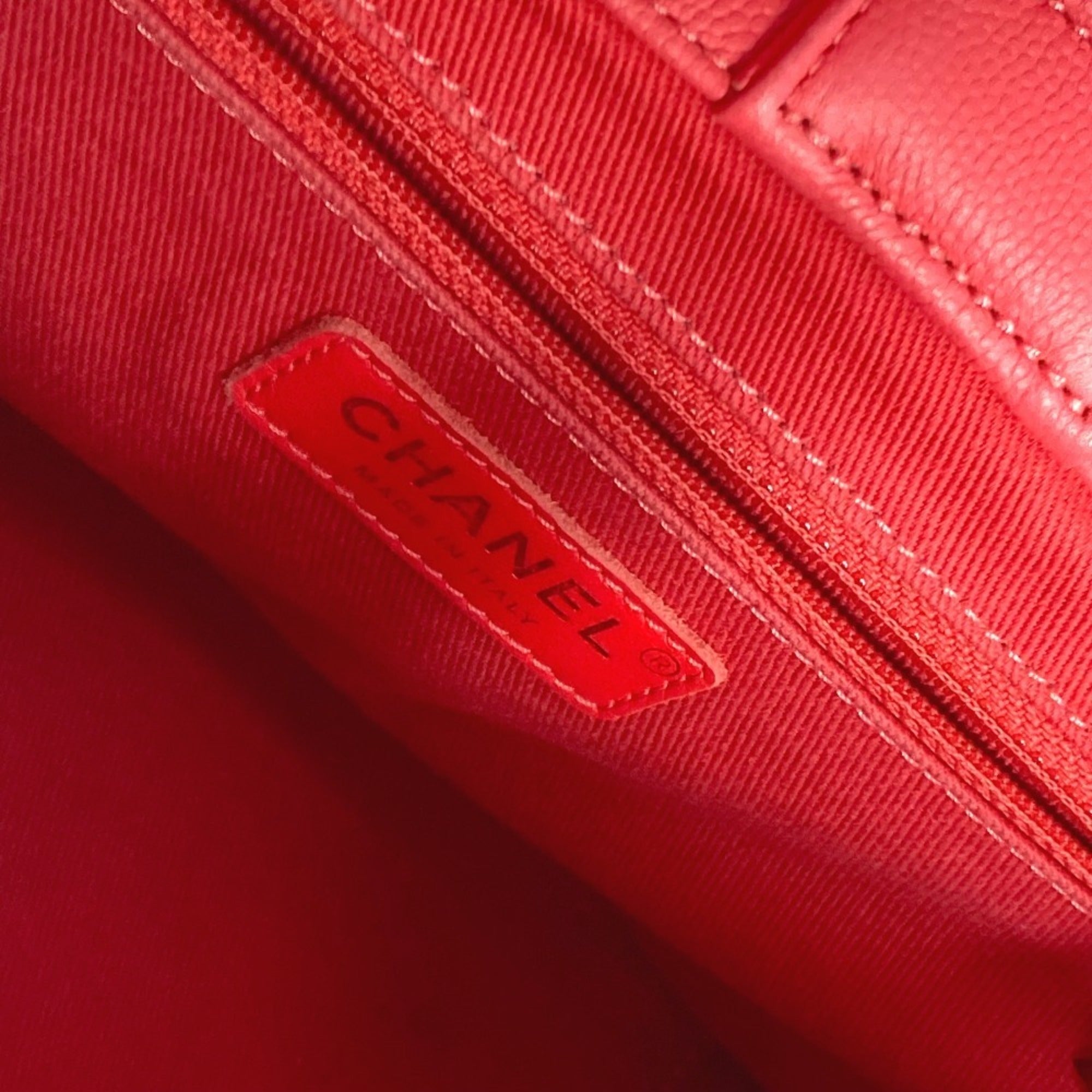 Chanel Pink Grained Calfskin Shoulder Bag Tote Bag