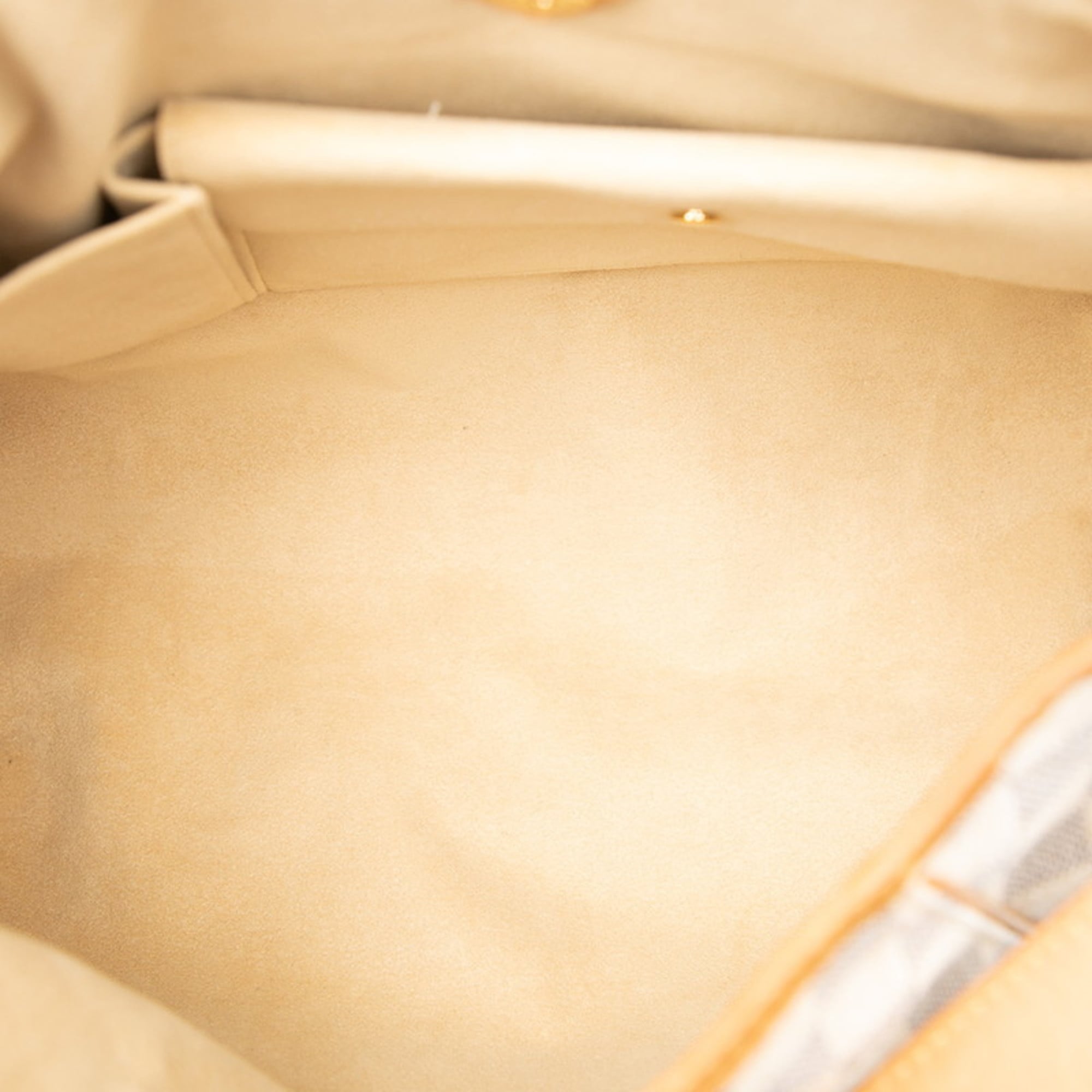 Louis Vuitton White Pvc Leather Shoulder Bag