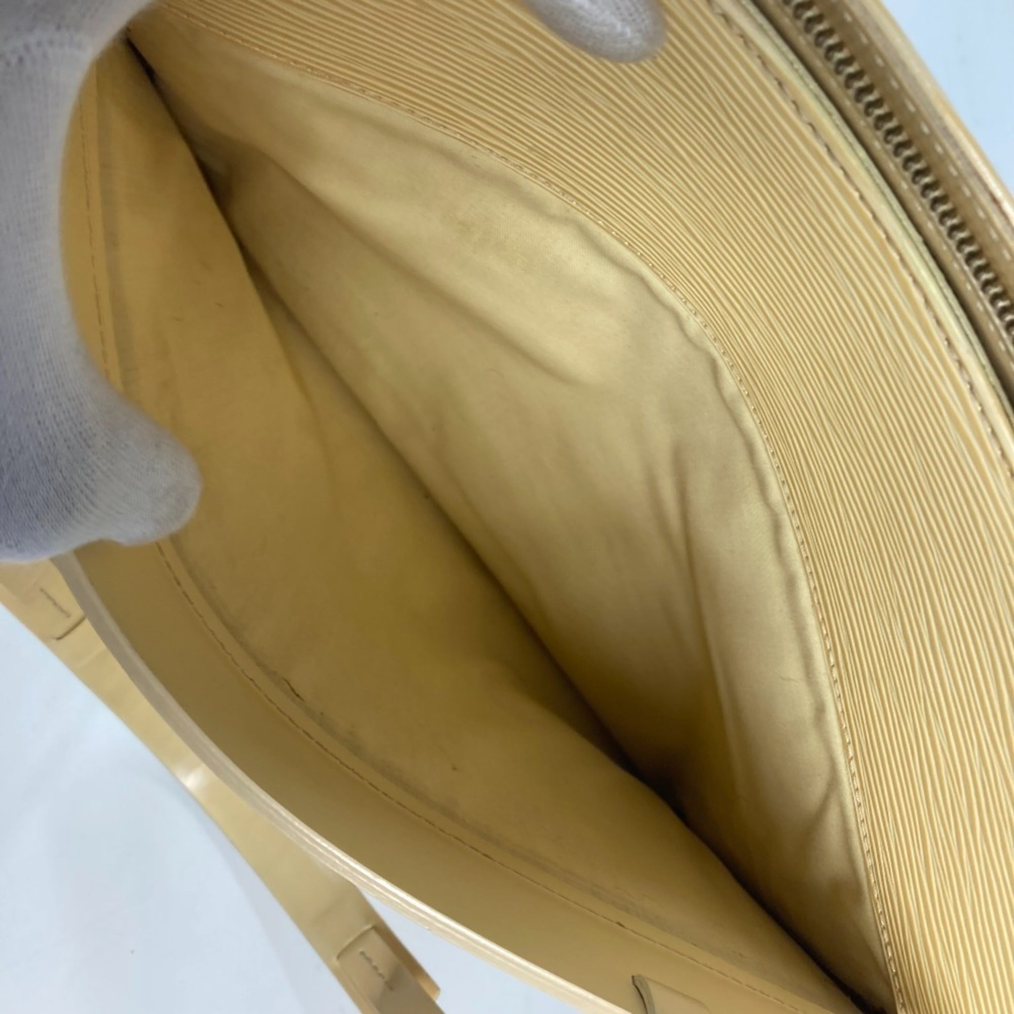Louis Vuitton Vanilla Yellow Epi Leather Shoulder Bag Tote Bag