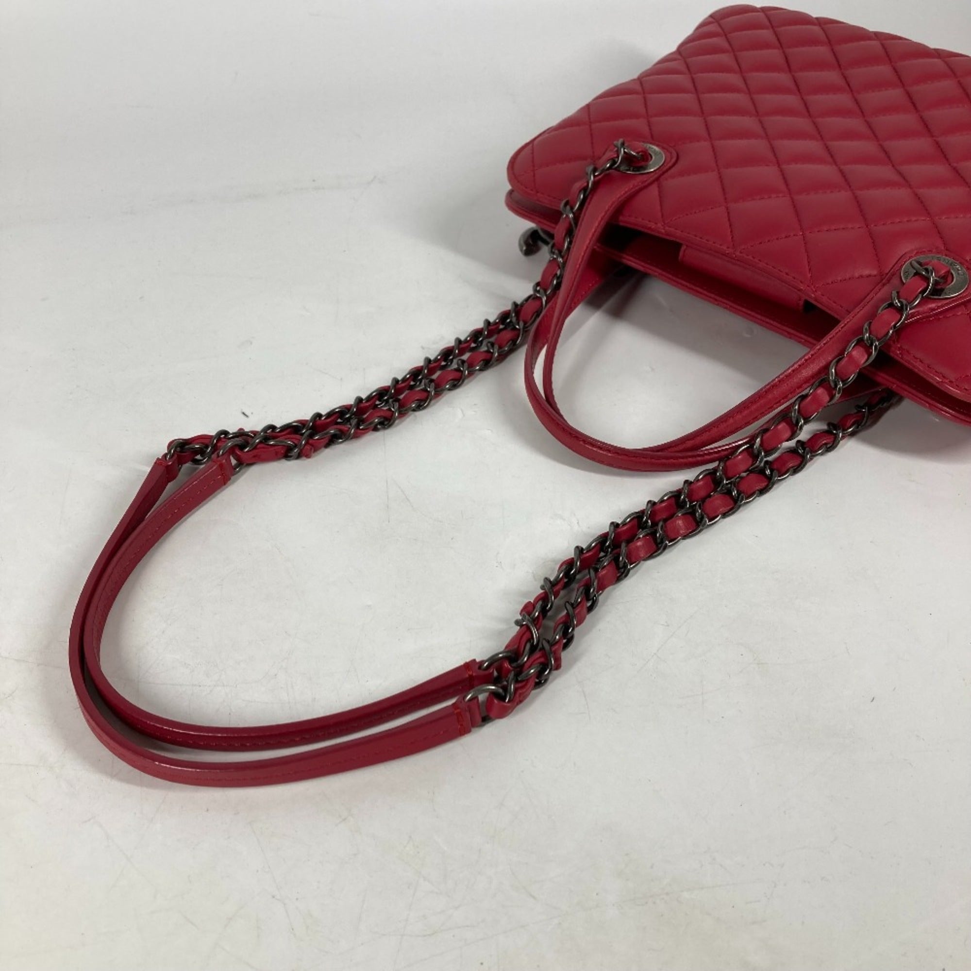 Chanel Pink Leather Tote Bag