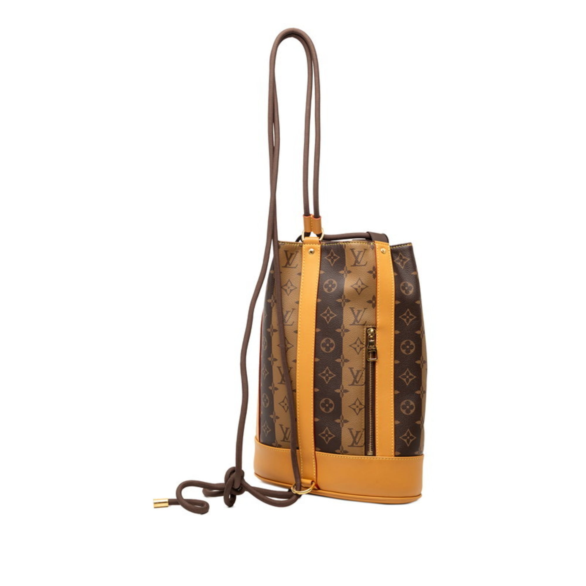 Louis Vuitton Monogram Beige Brown Pvc Leather Shoulder Bag