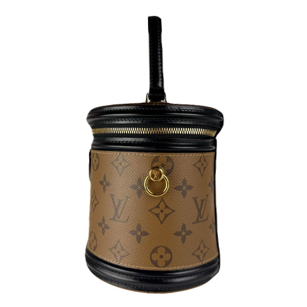 Louis Vuitton Black Brown Monogram Reverse Monogram Reverse Handbag Shoulder Bag