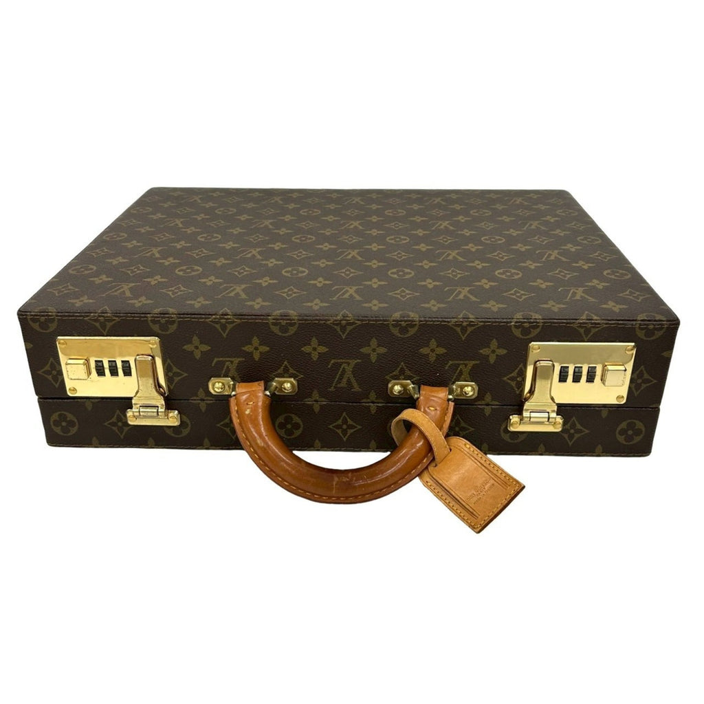 Louis Vuitton Brown Leather Pvc Briefcase