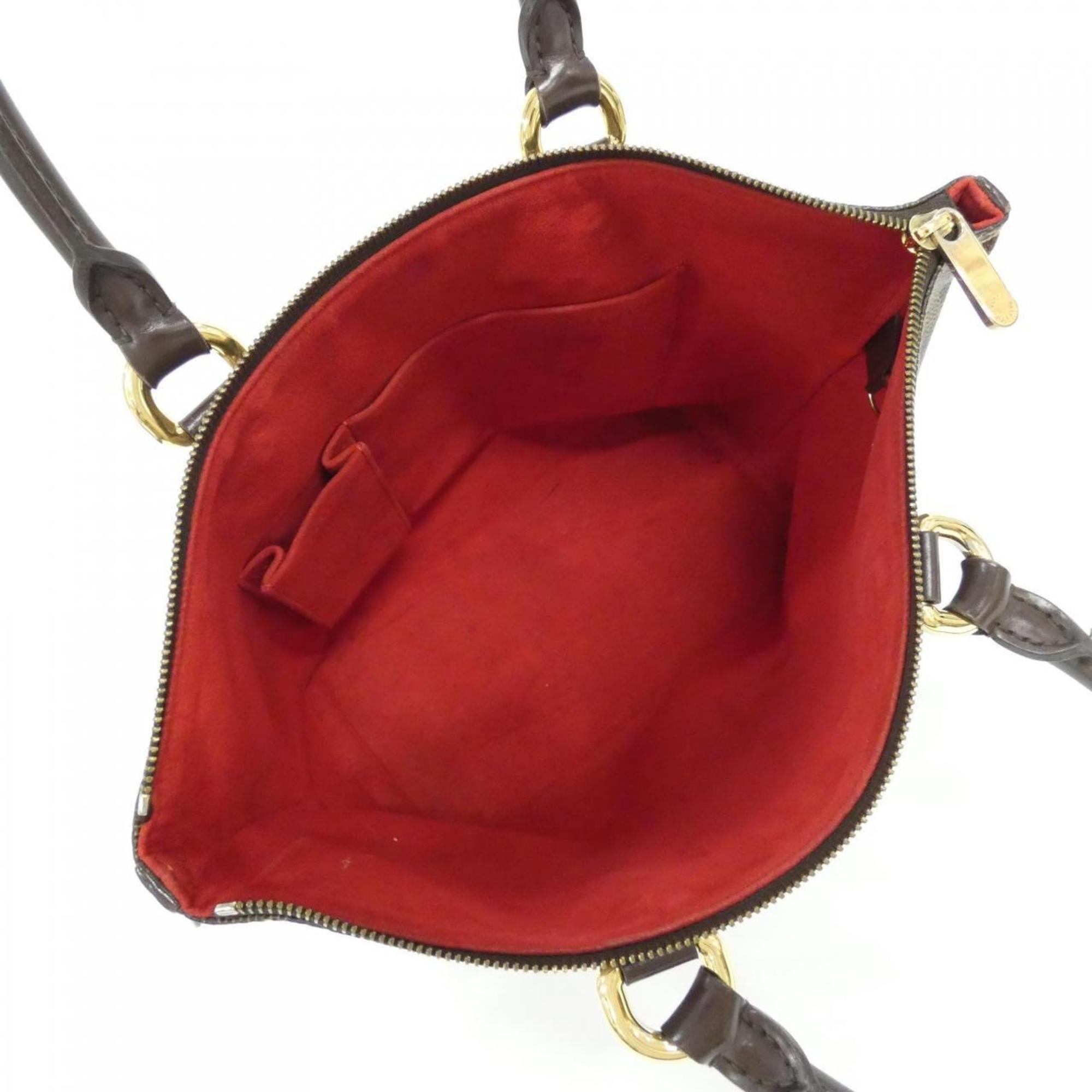Louis Vuitton Ebene Coated Canvas Handbag