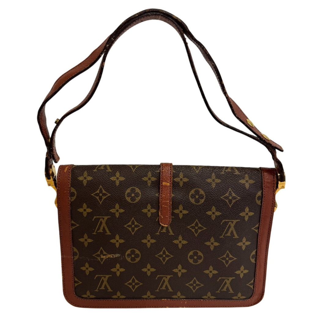 Louis Vuitton Brown Leather Shoulder Bag