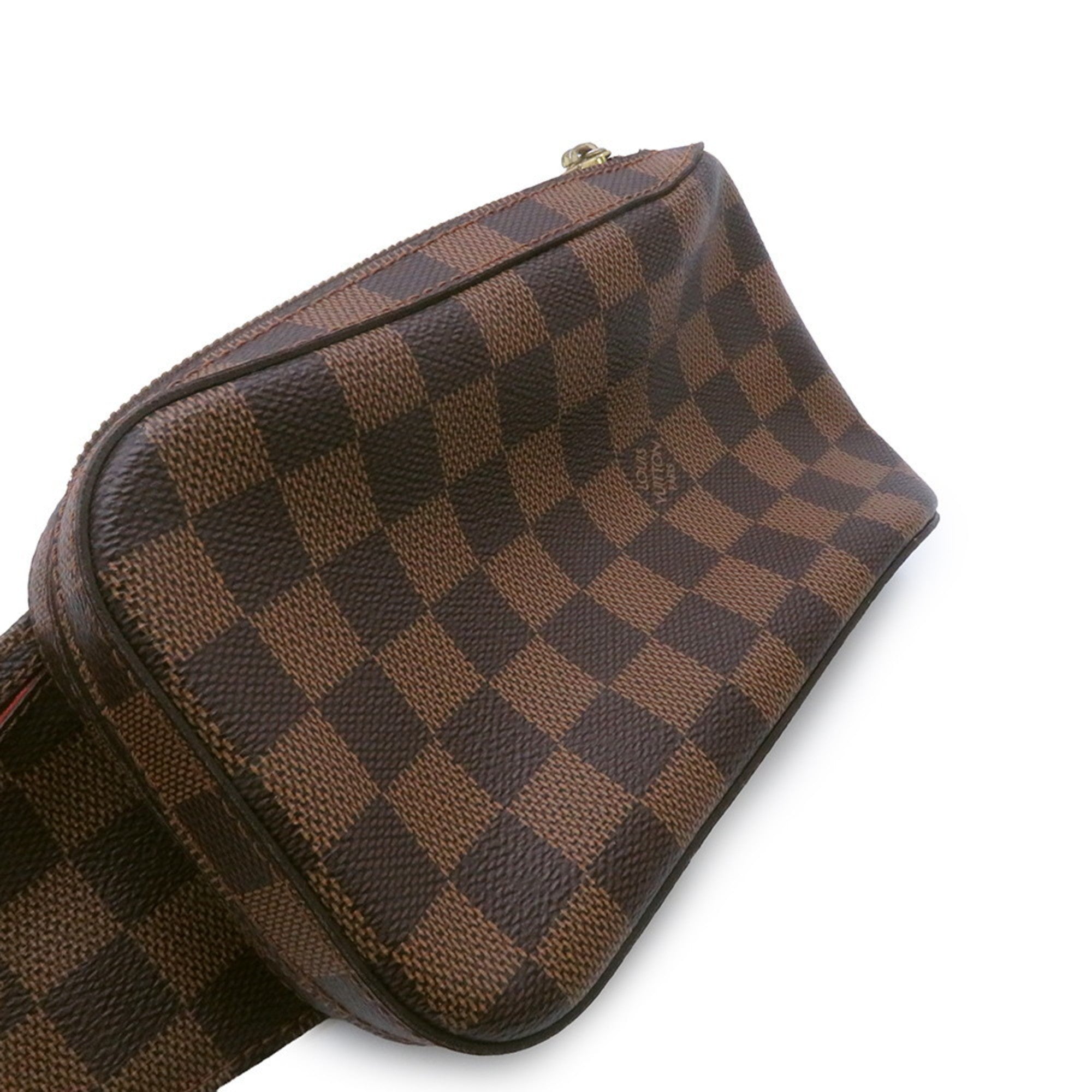 Louis Vuitton Damier Brown Ebene Damier Canvas Fanny Pack Shoulder Bag Sling Bag