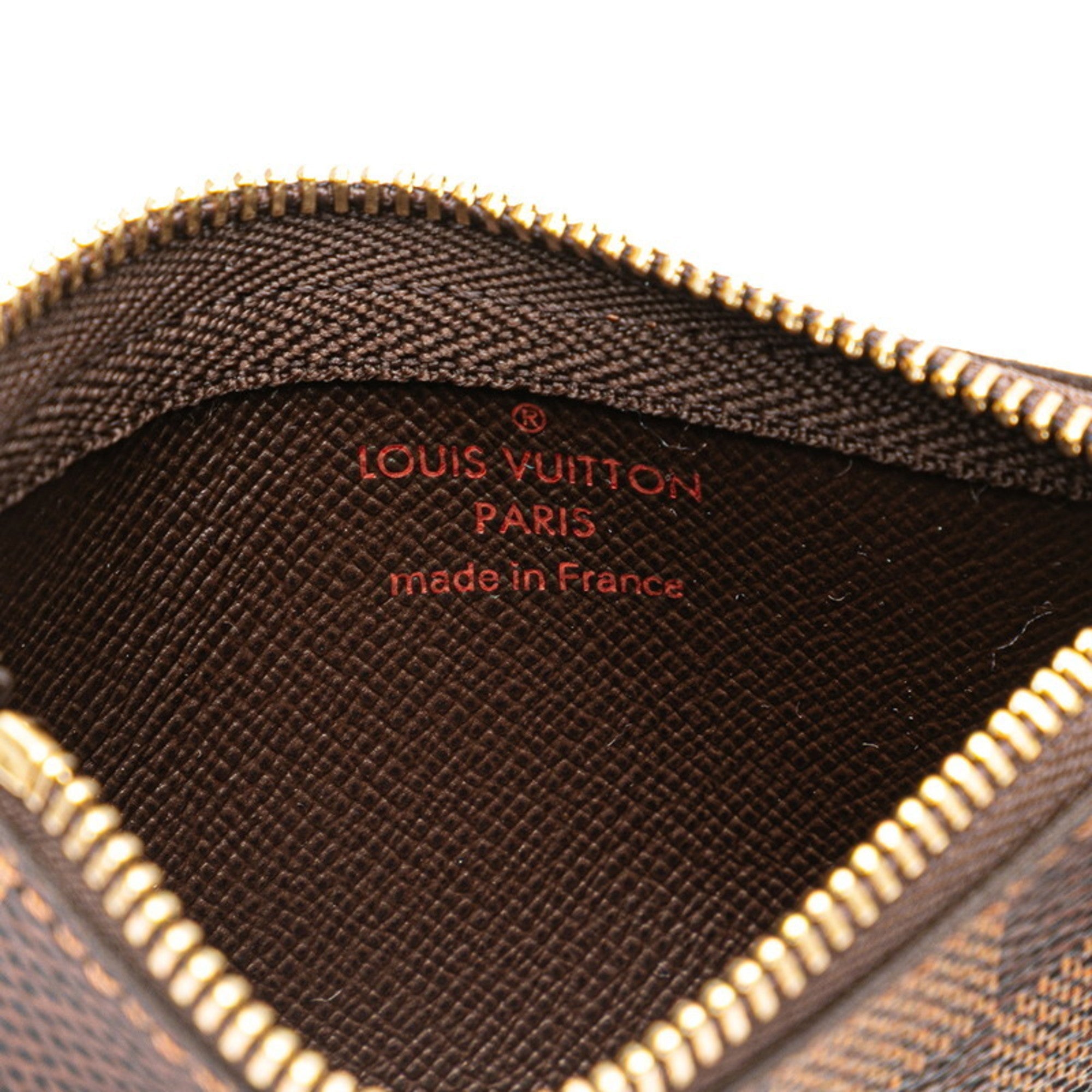 Louis Vuitton Brown Pvc Leather Coin Purse/Coin Case