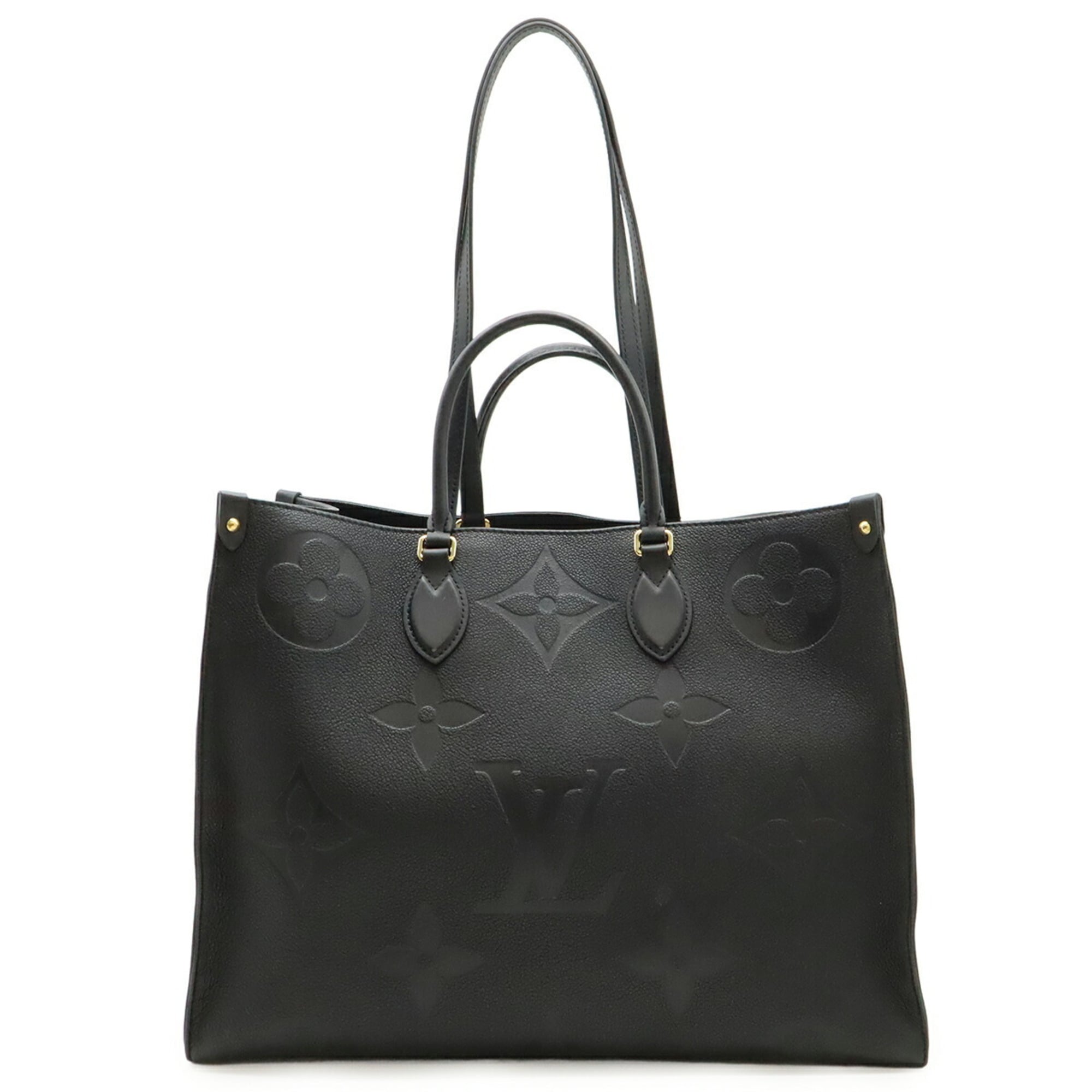 Louis Vuitton Black Noir Monogram Empreinte Shoulder Bag Tote Bag