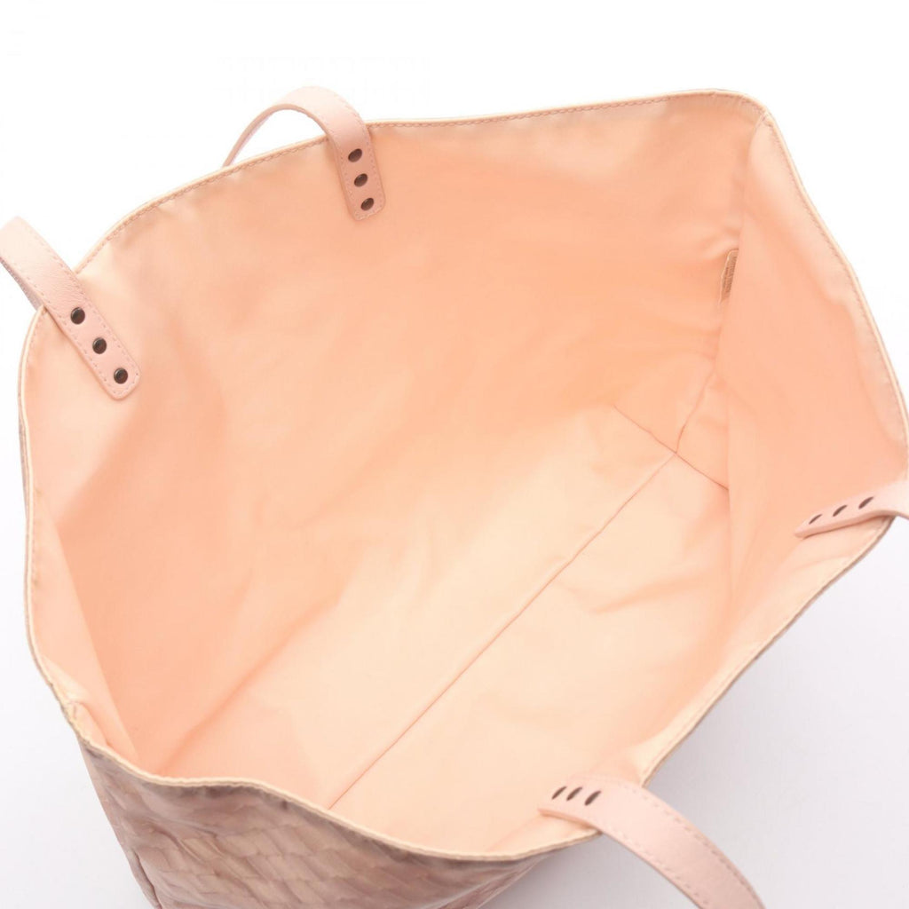 Bottega Veneta Pink Nylon Leather Tote Bag