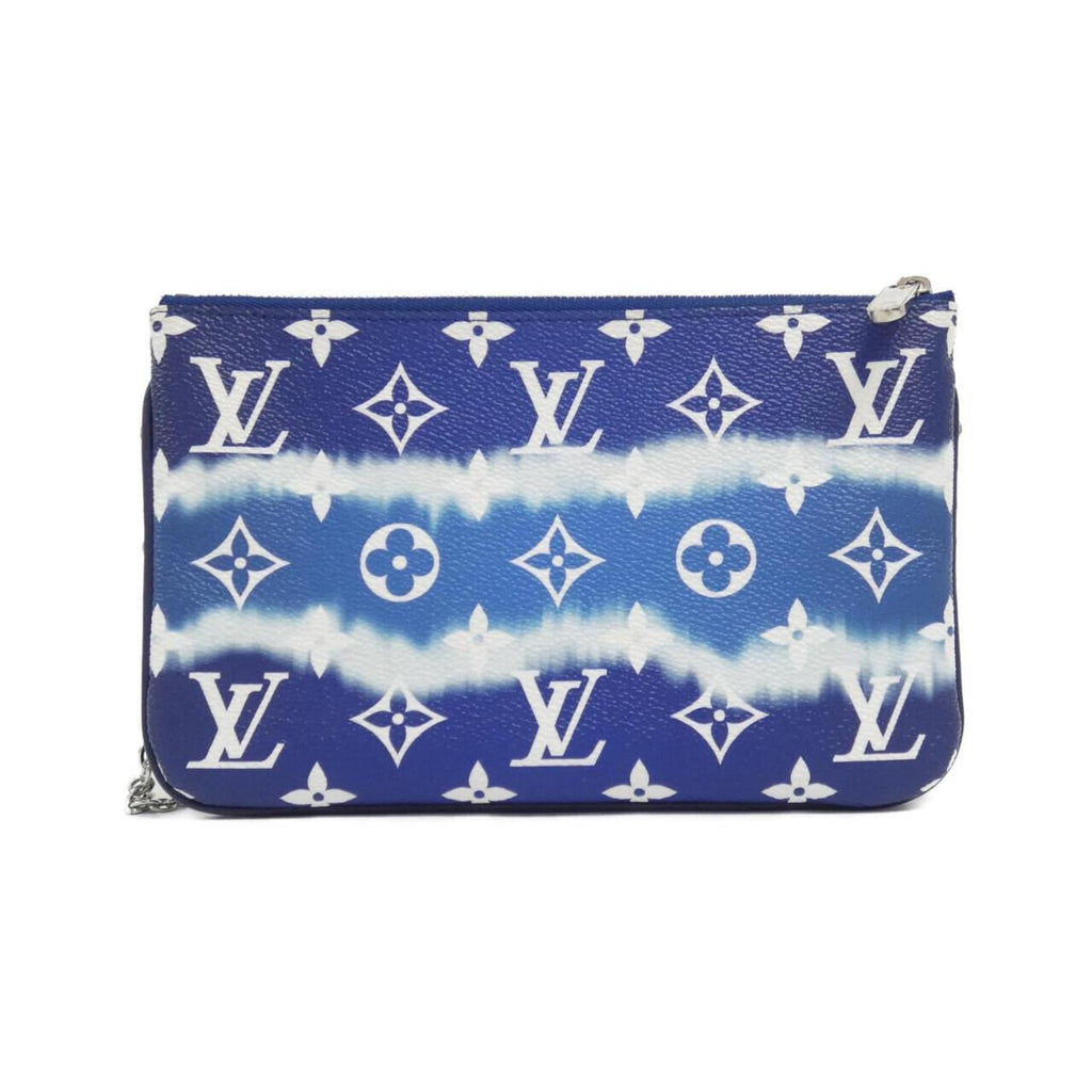 Louis Vuitton Blue Coated Canvas Pochette Shoulder Bag