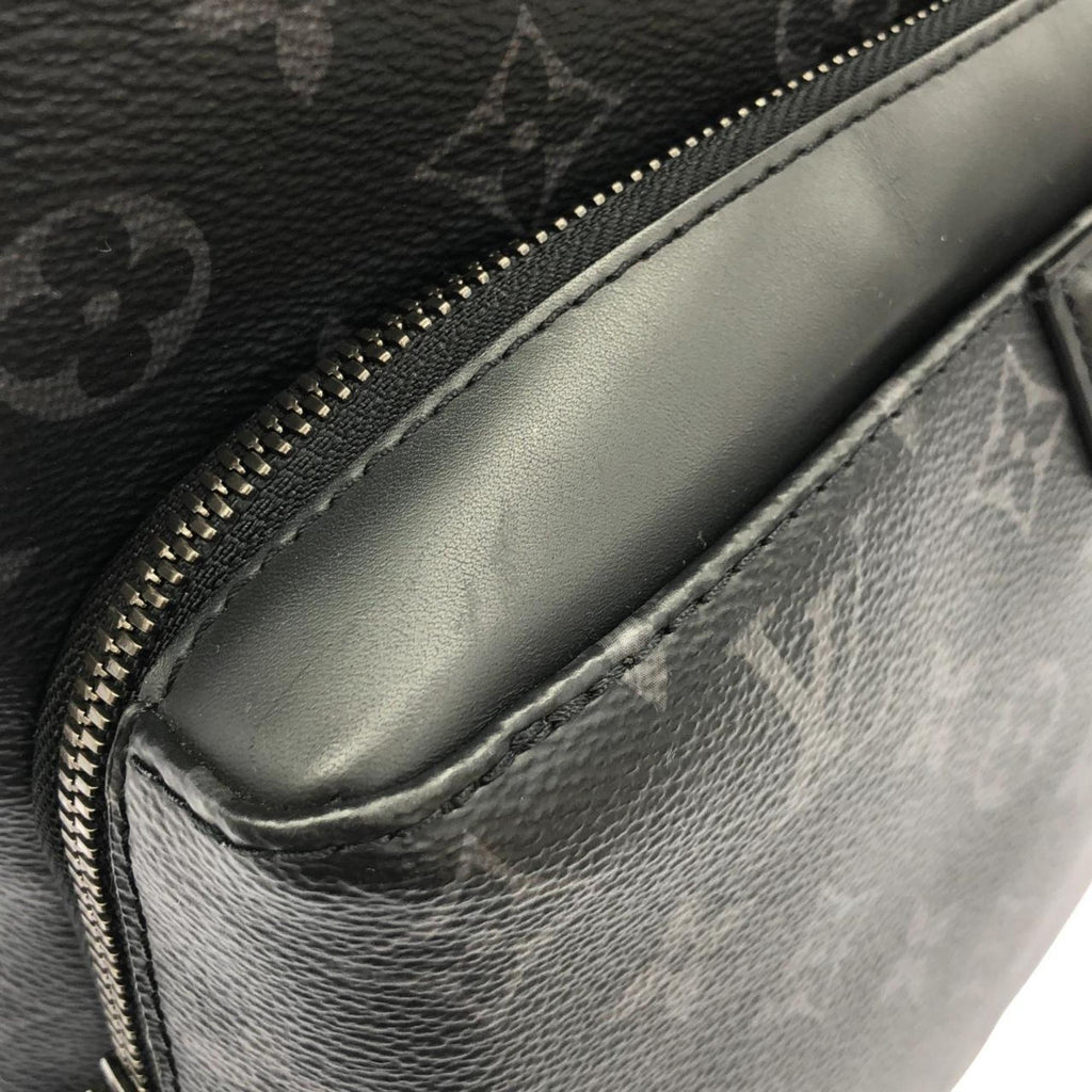 Louis Vuitton Black Coated Canvas Backpack