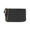 Louis Vuitton Black Leather Pochette Shoulder Bag
