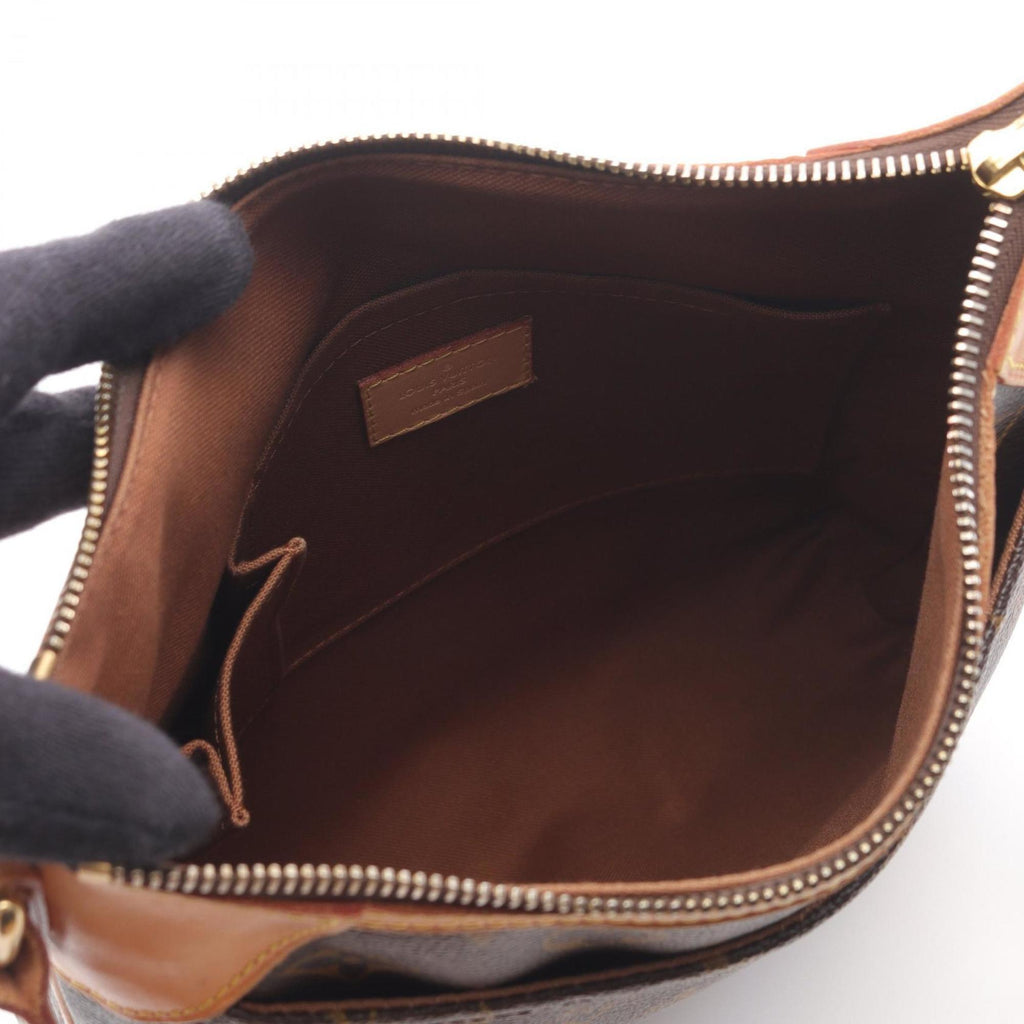 Louis Vuitton Brown Coated Canvas Leather Shoulder Bag