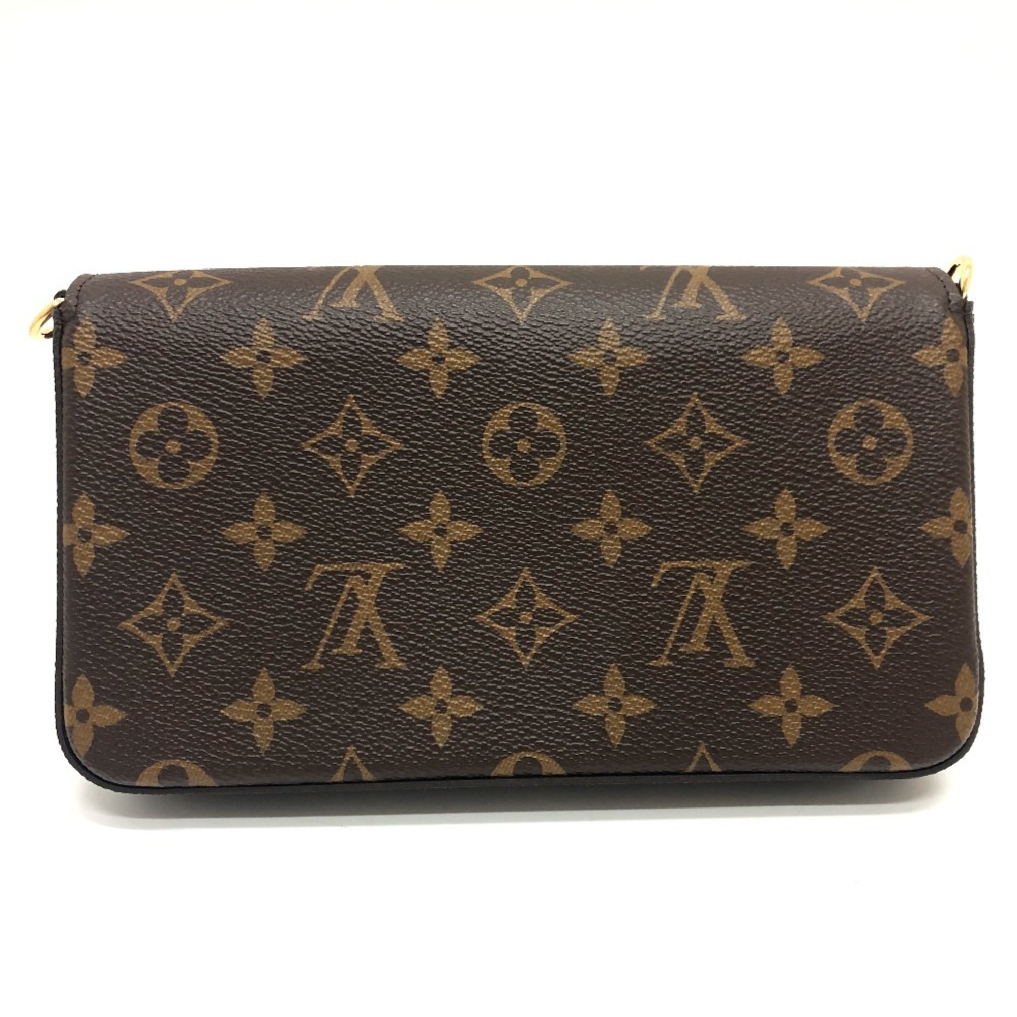 Louis Vuitton Brown Monogram Pochette Pouch Shoulder Bag