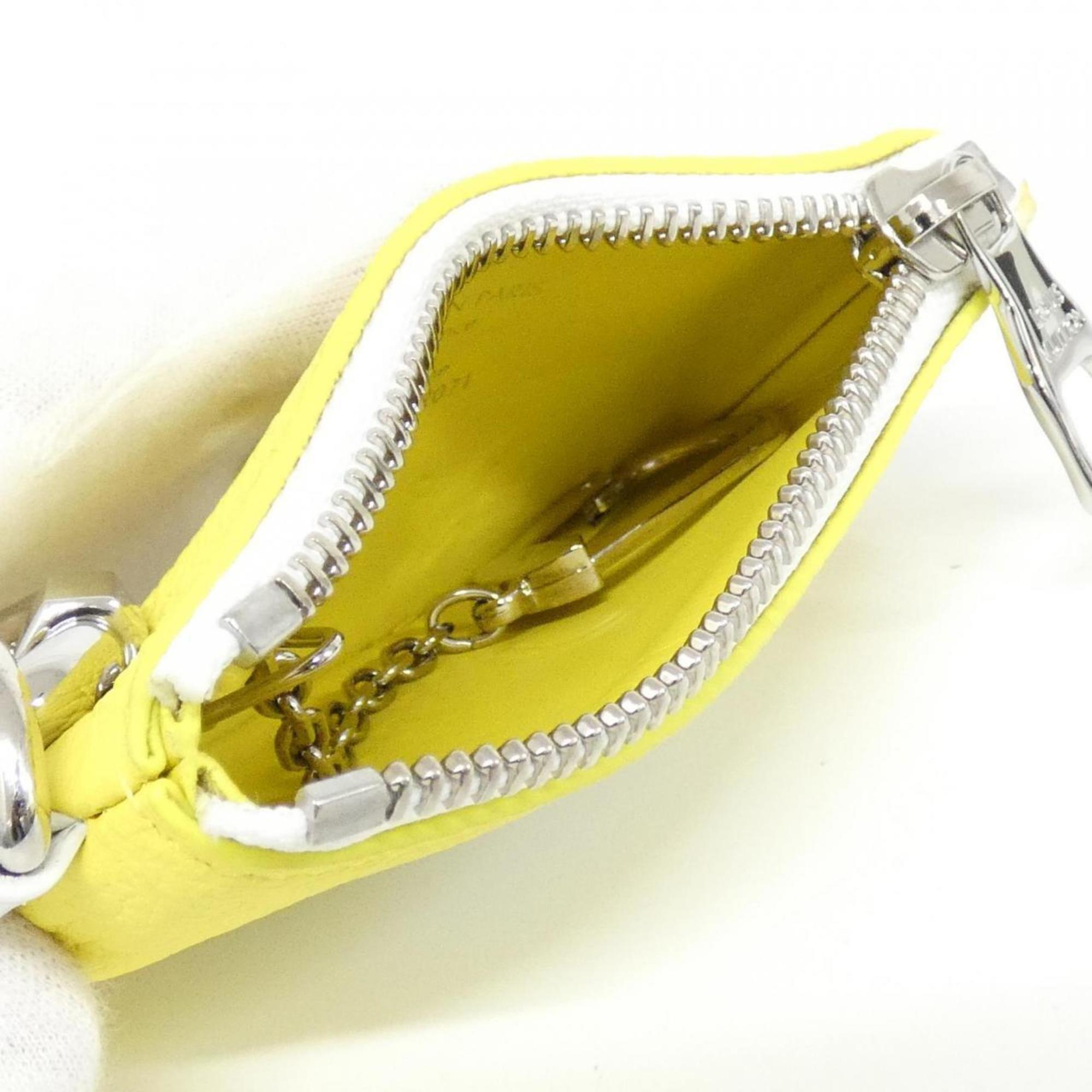Louis Vuitton Yellow Leather Coin Purse/Coin Case