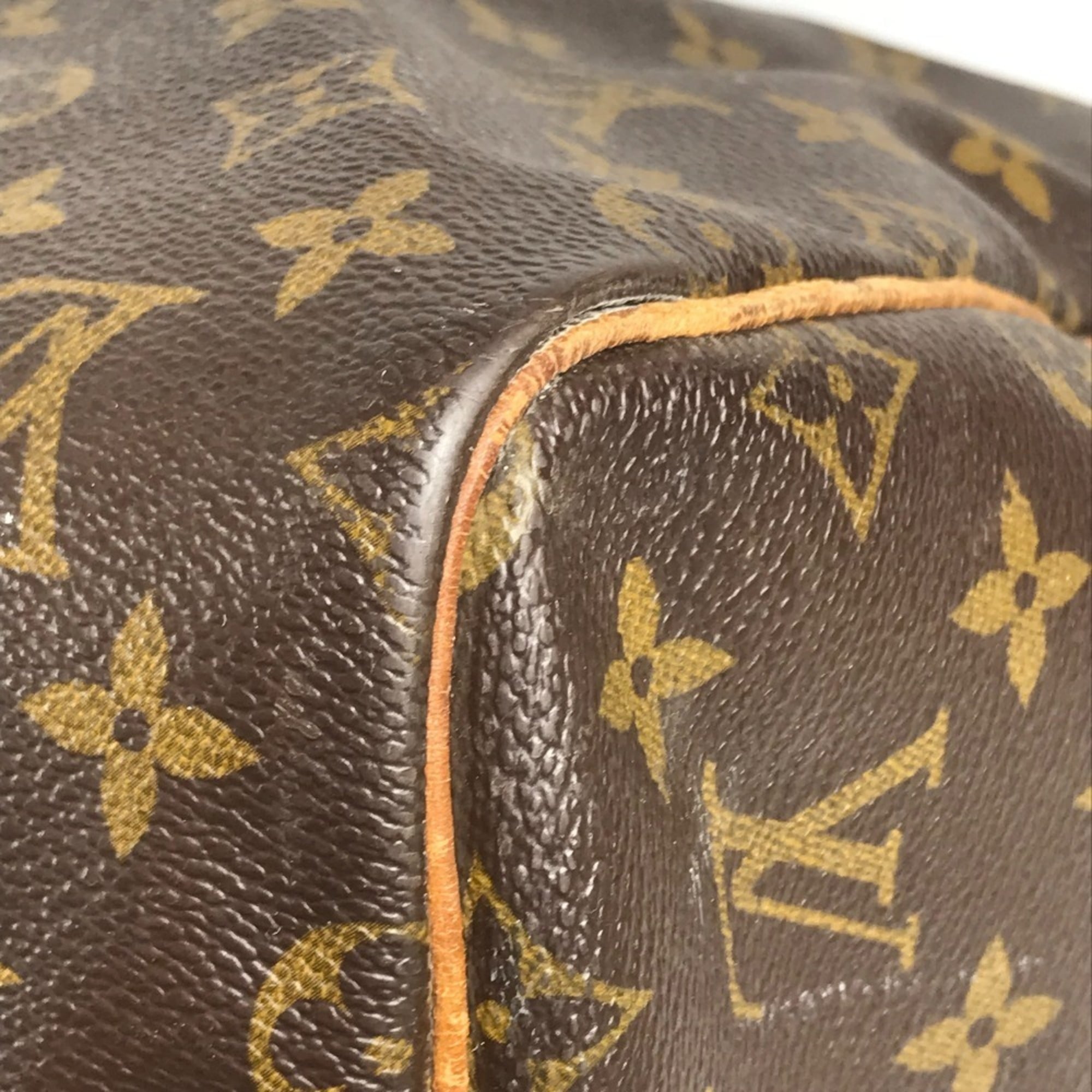 Louis Vuitton Brown Monogram Boston Bag Handbag Shoulder Bag