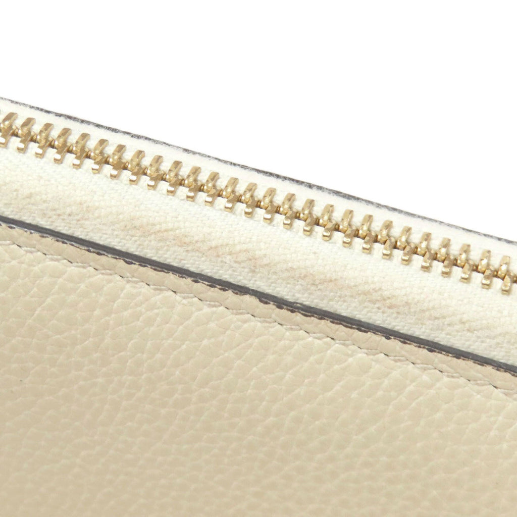 Gucci Ivory Leather Long Wallet (Bi-Fold) (Pre-Owned)