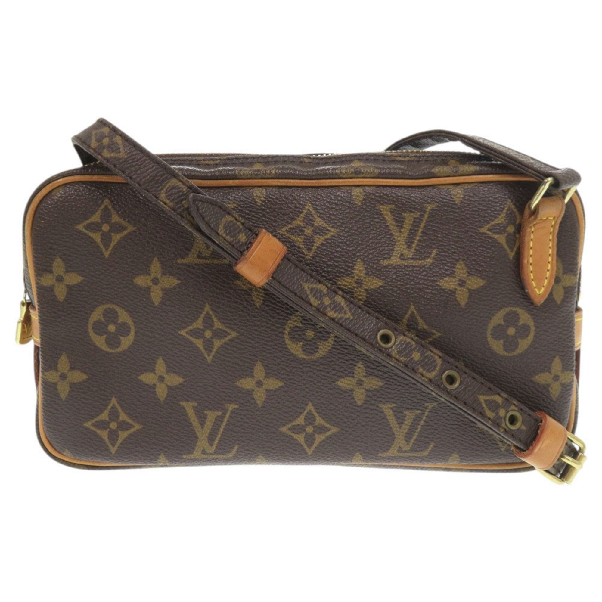 Louis Vuitton Brown Monogram Canvas Shoulder Bag