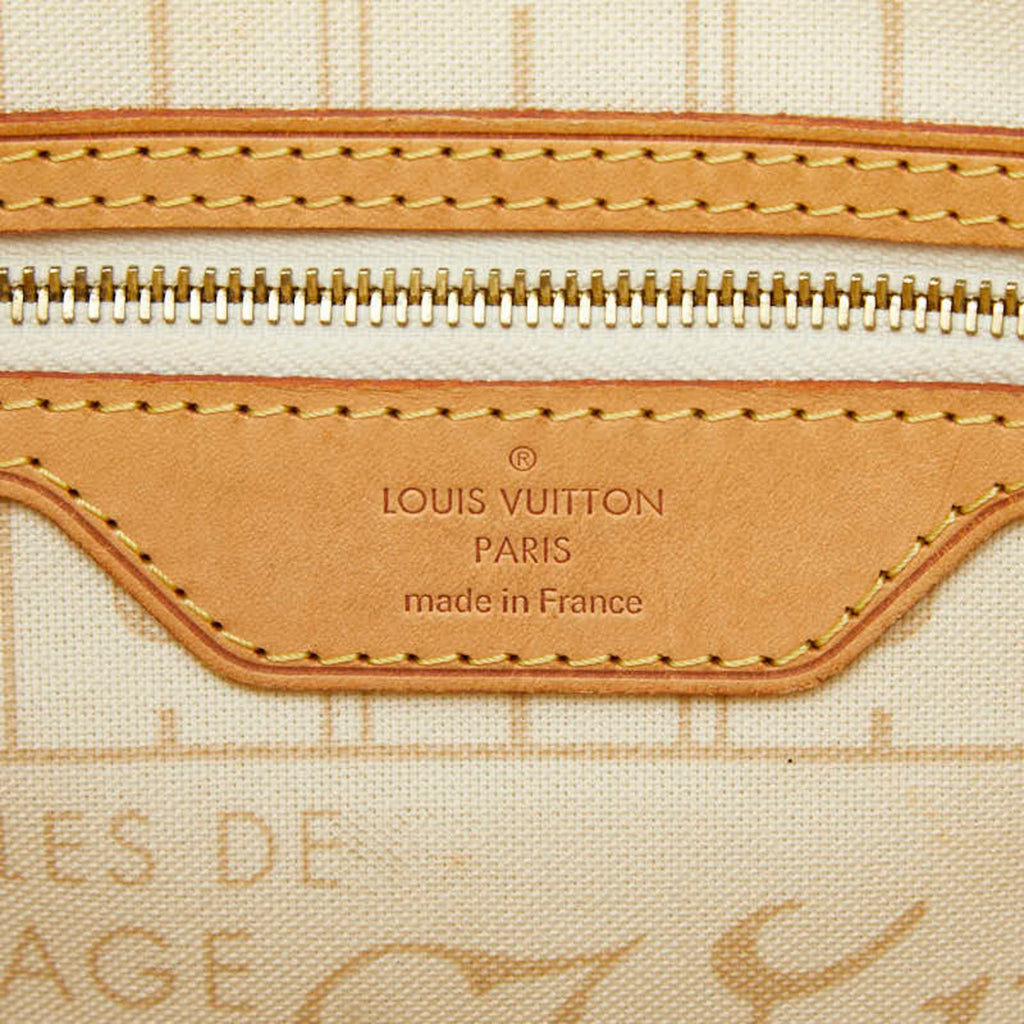Louis Vuitton White Pvc Leather Tote Bag