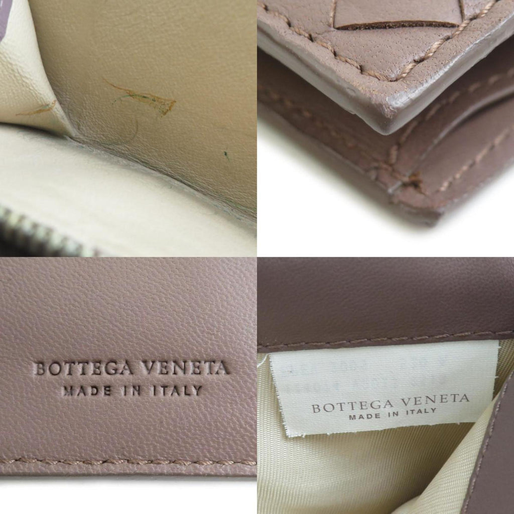 Bottega Veneta Light Brown Intrecciato Middle Wallet (Bi-Fold)