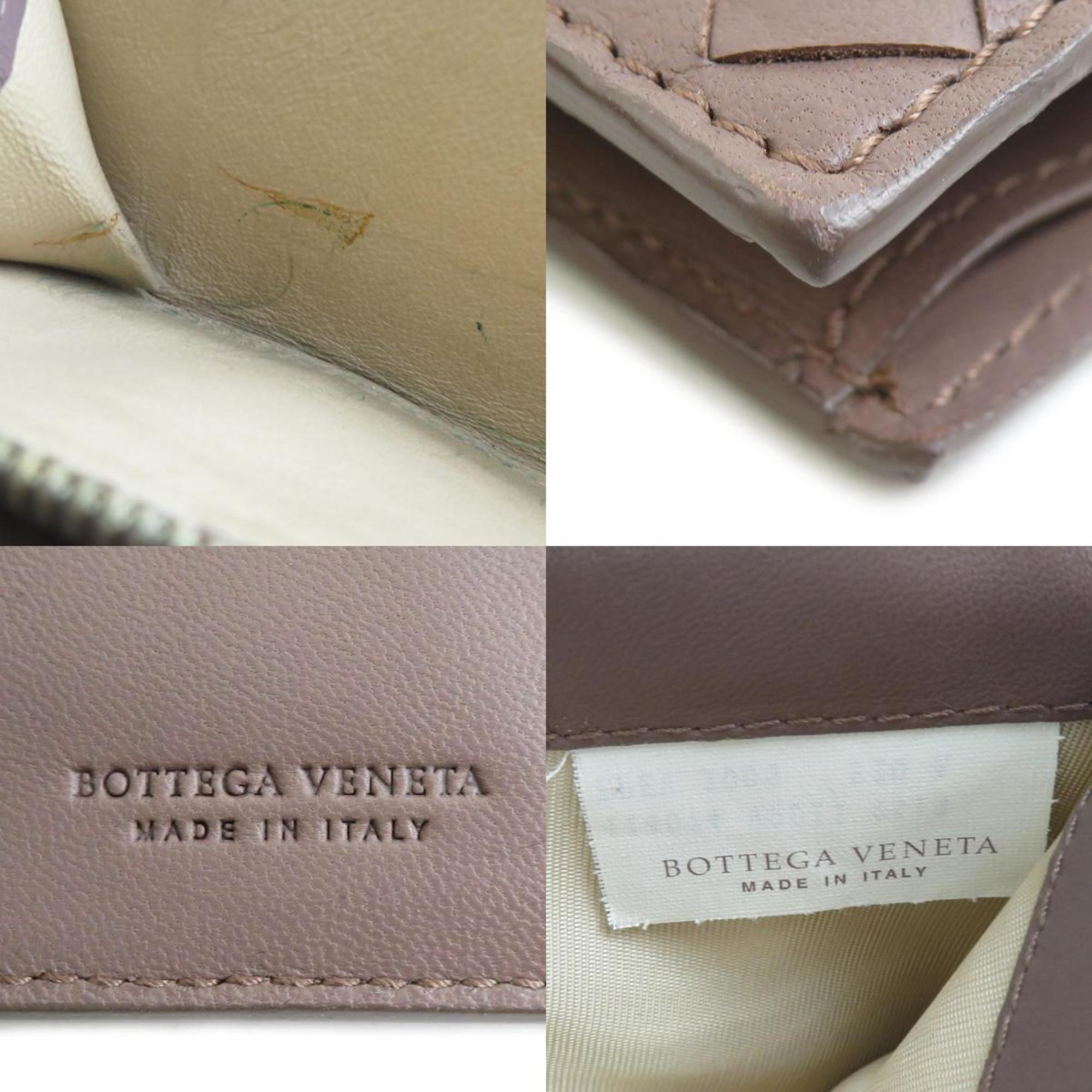 Bottega Veneta Light Brown Intrecciato Middle Wallet (Bi-Fold)
