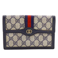 Gucci Navy Gg Supreme Pouch (Pre-Owned)