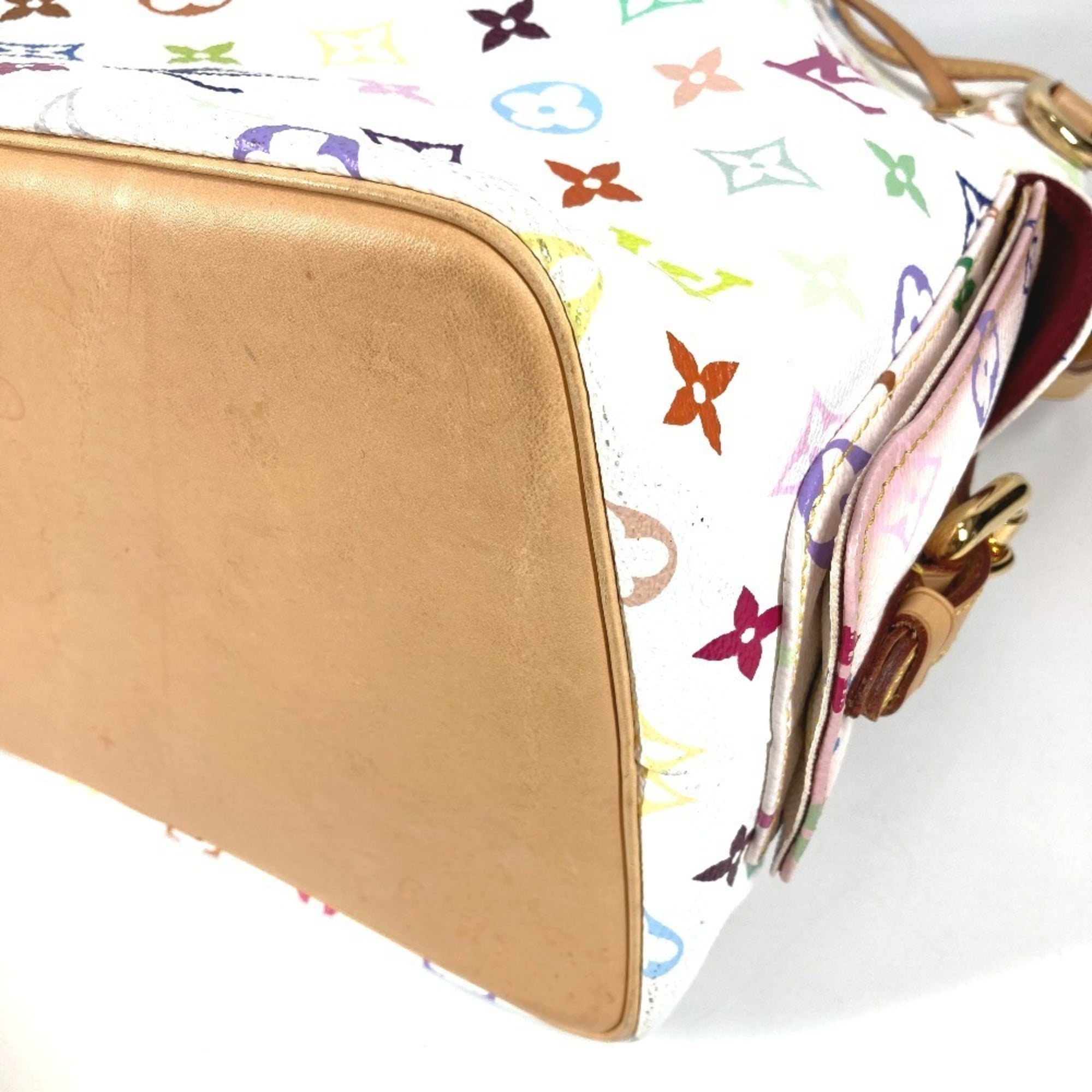 Louis Vuitton Blanc White Monogram Multicolore Shoulder Bag