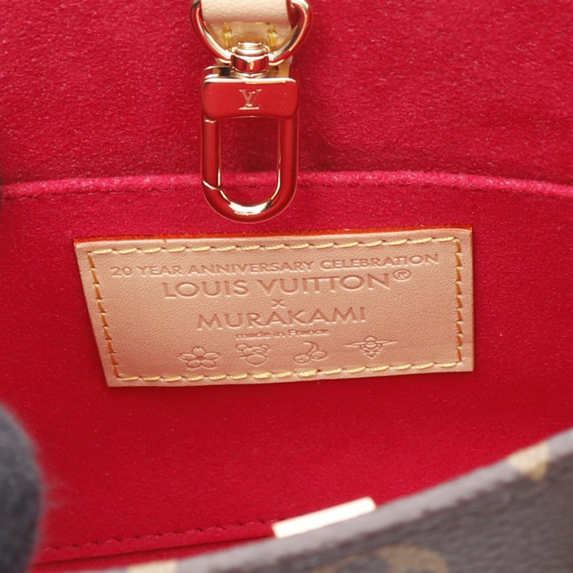 Louis Vuitton Brown Coated Canvas Leather Handbag