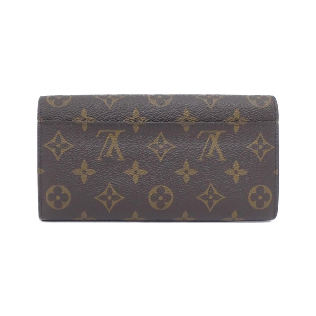 Louis Vuitton Brown Rose Ballerine Coated Canvas Long Wallet (Tri-Fold)