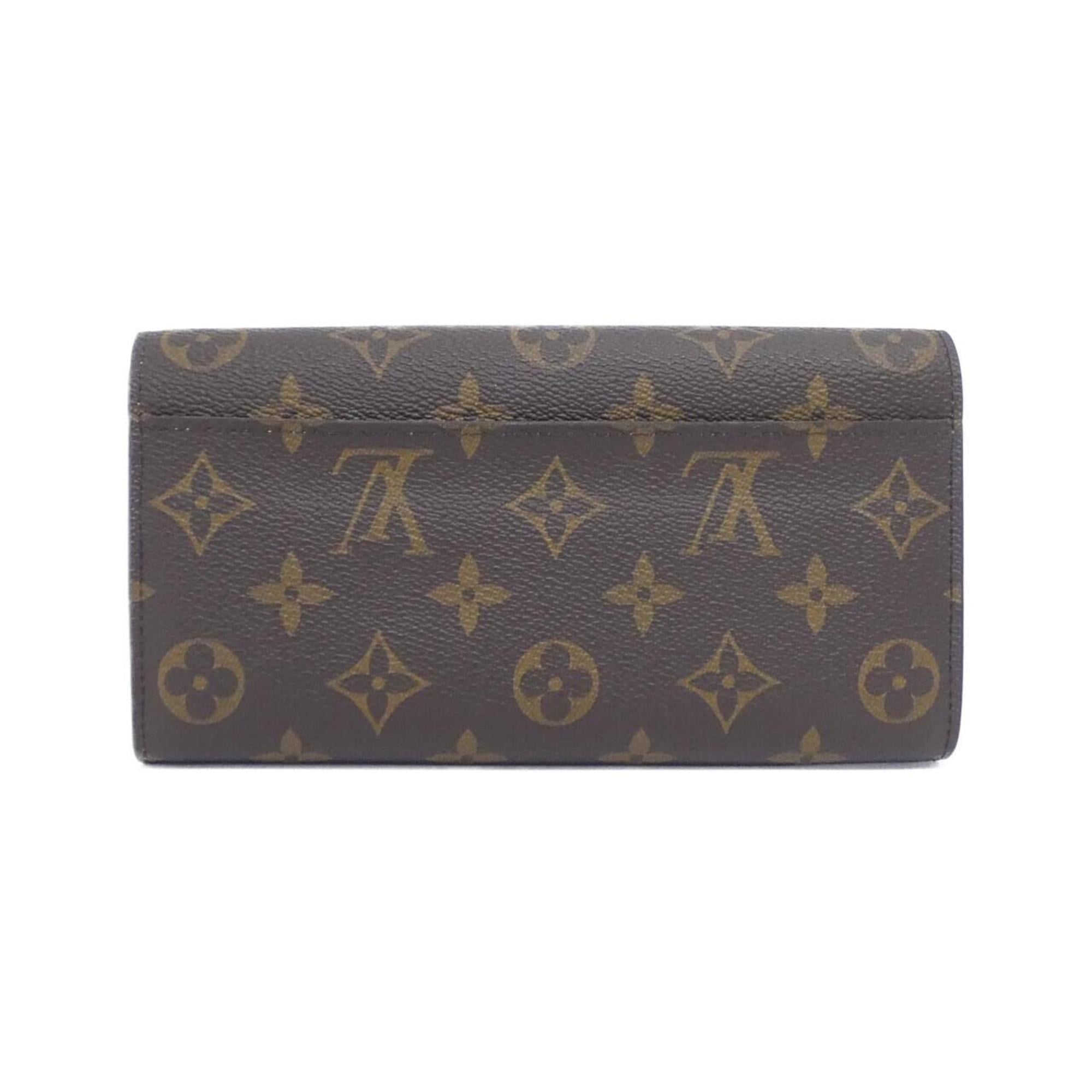 Louis Vuitton Brown Rose Ballerine Coated Canvas Long Wallet (Tri-Fold)