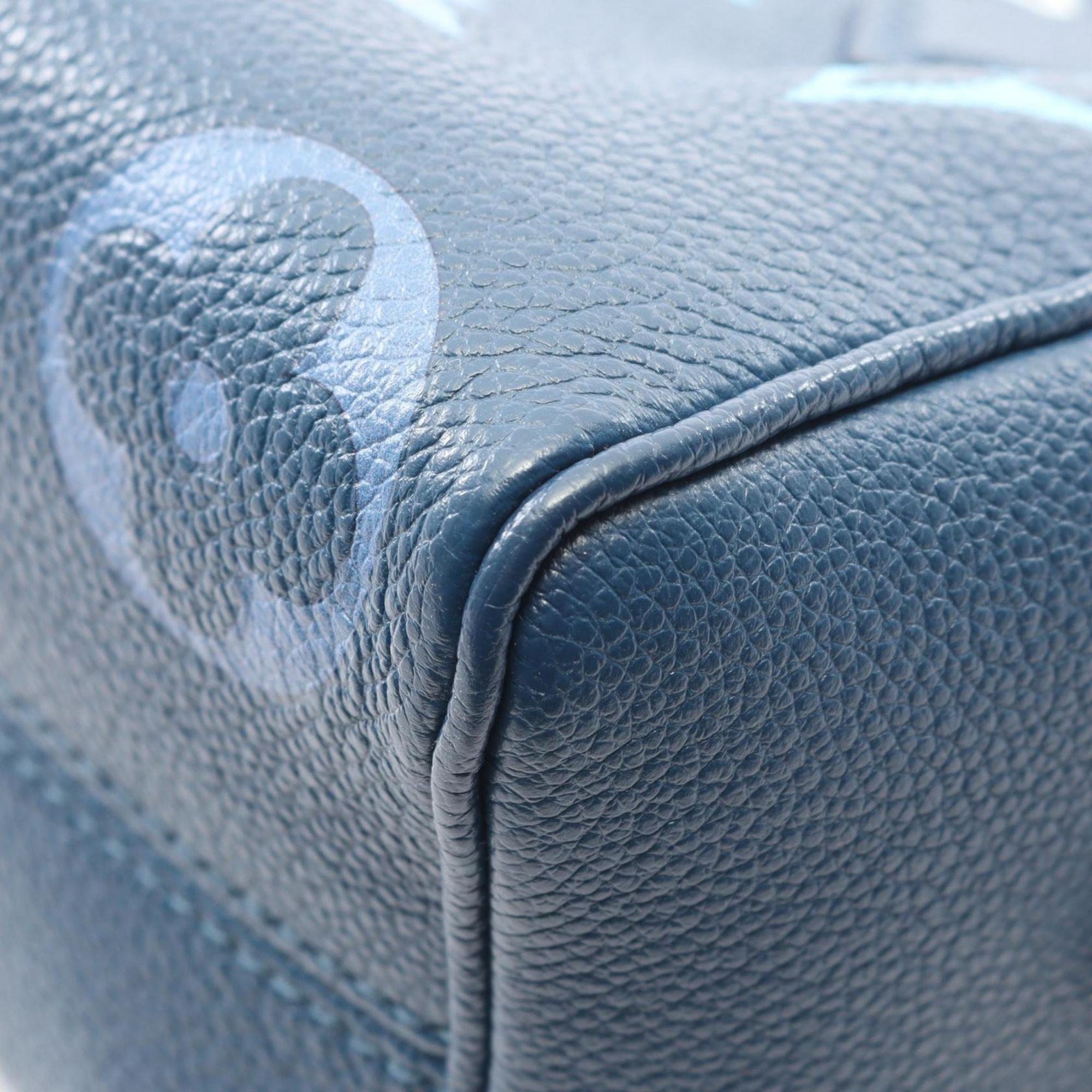 Louis Vuitton Blue Monogram Empreinte Leather Handbag