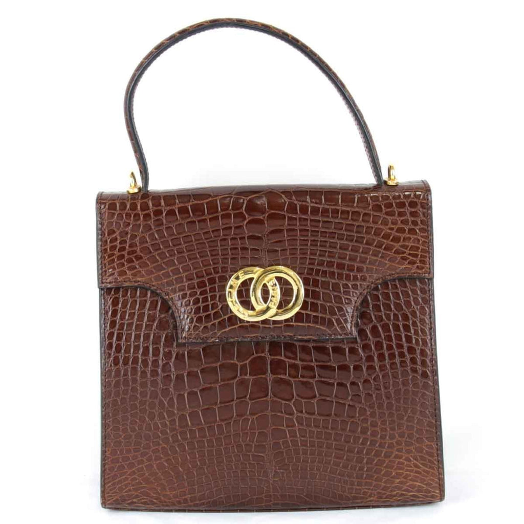 Celine Brown Leather Handbag